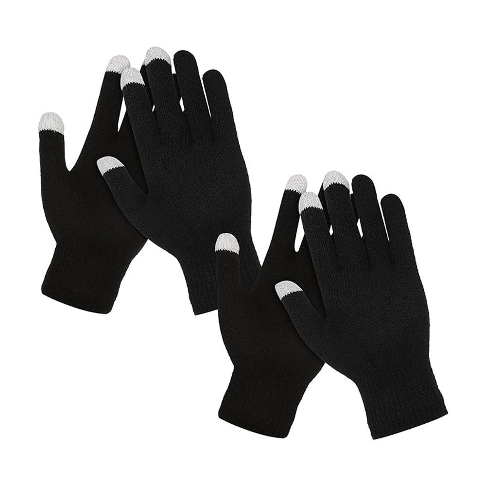 Tian Dee Winter-Arbeitshandschuhe Winterhandschuhe Warme Finger Touchscreen Handschuhe 2 Paar