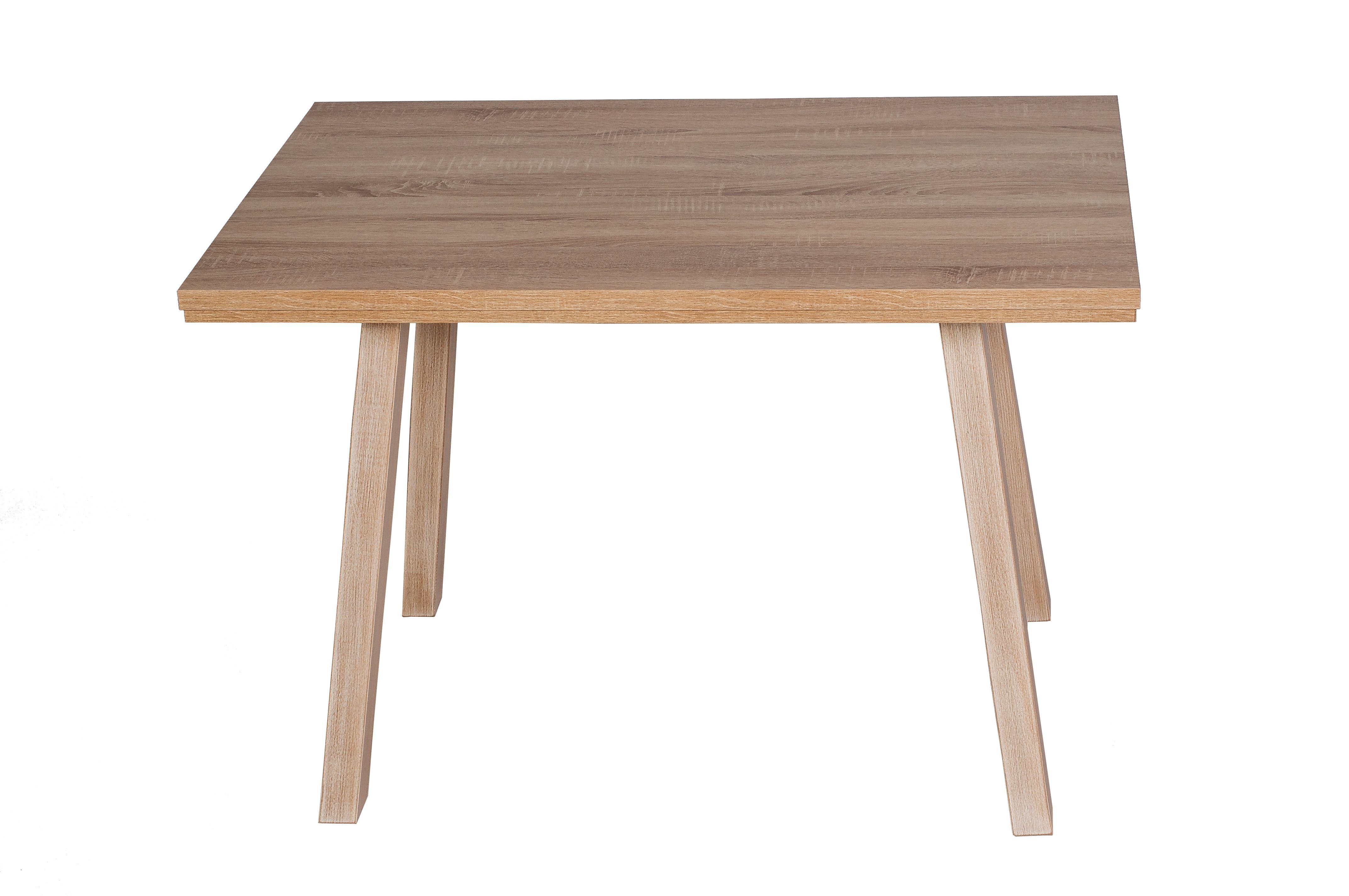 kundler home Esstisch 'Der Klassische' Eiche Füße Tisch 110x70cm, Massivholz, Premiumdekor