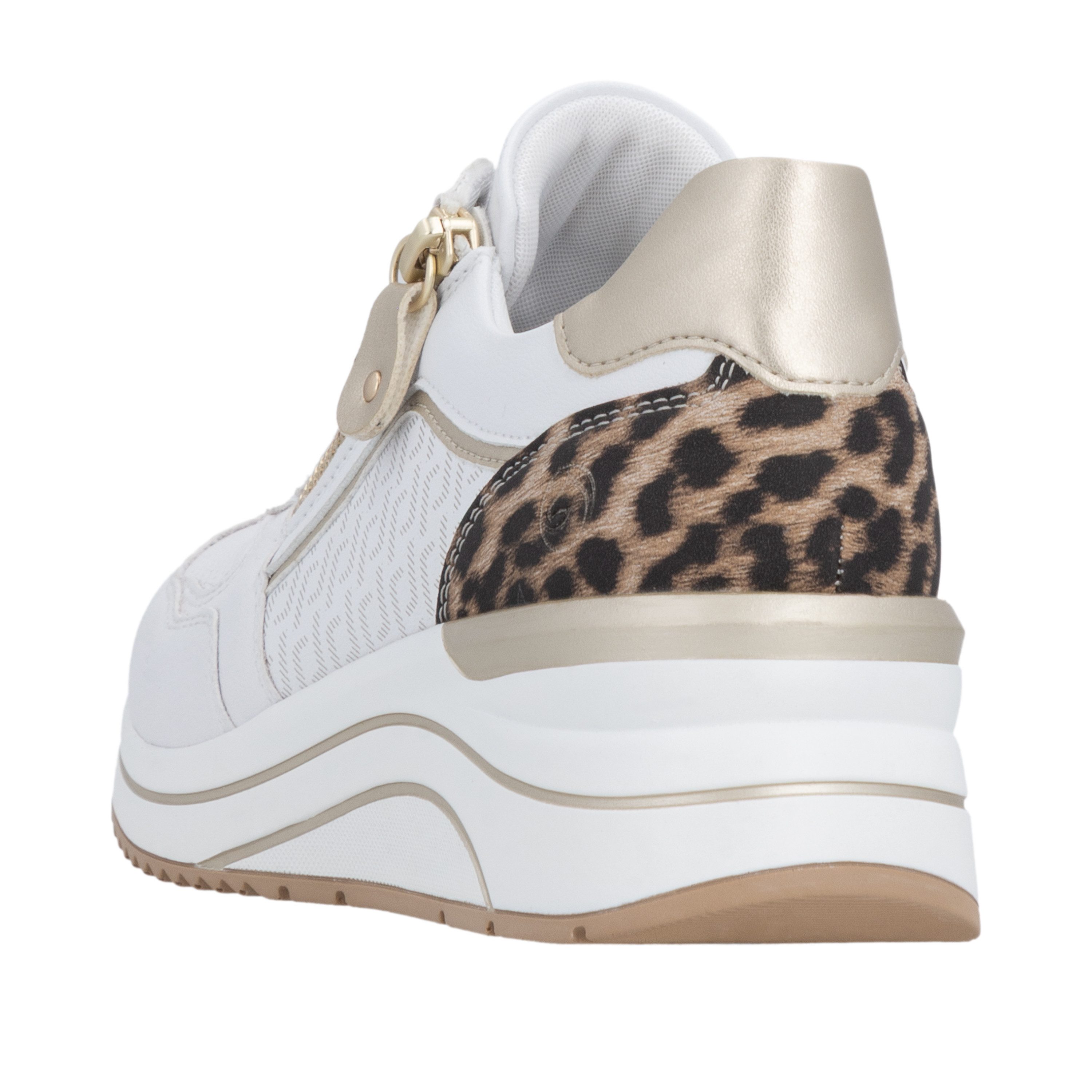 Remonte Keilsneaker Freizeitschuh, Halbschuh, Schnürer mit seitlichem Reißverschluss