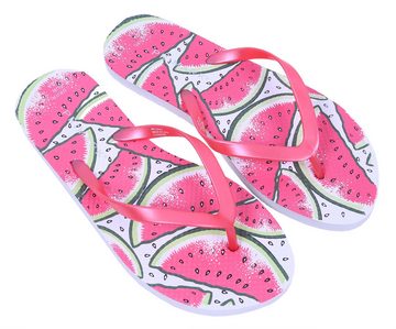 Sarcia.eu Weiße Flip-Flops mit Wassermelonen gemustert 36-37 EU Badezehentrenner