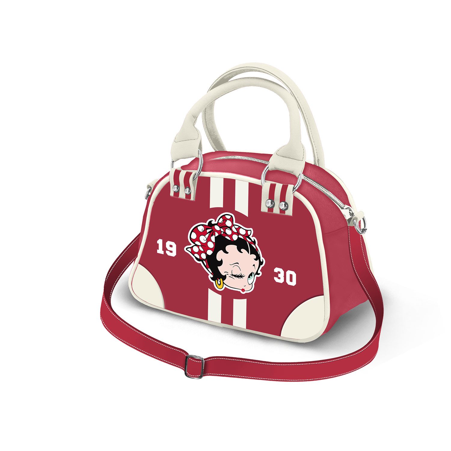 Karactermania Bowlingtasche Betty Boop Handtasche Henkeltasche Umhängetasche Rockabilly Handbag
