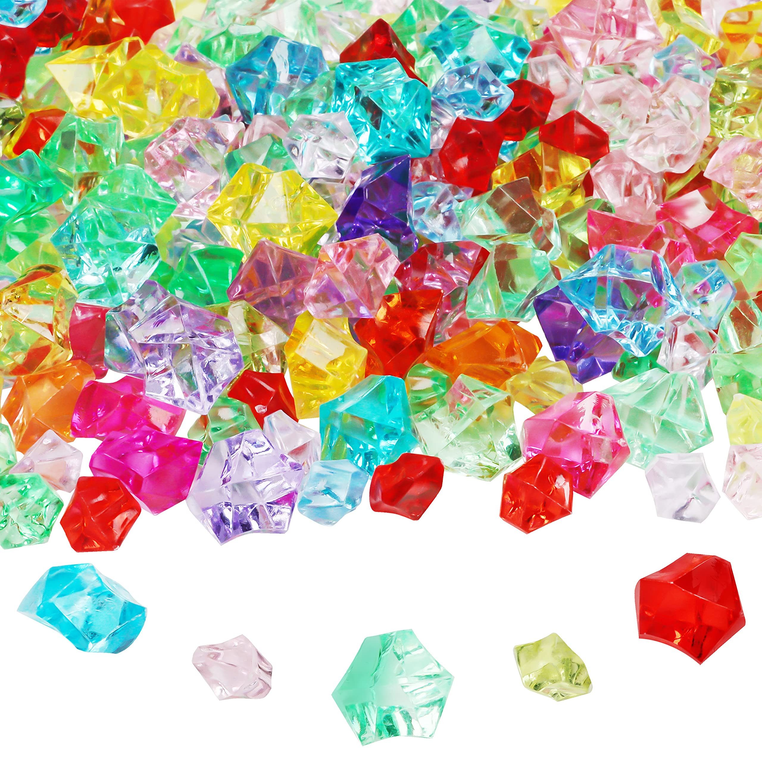 Streudeko 300er Set Acryl Glitzersteine zum Basteln