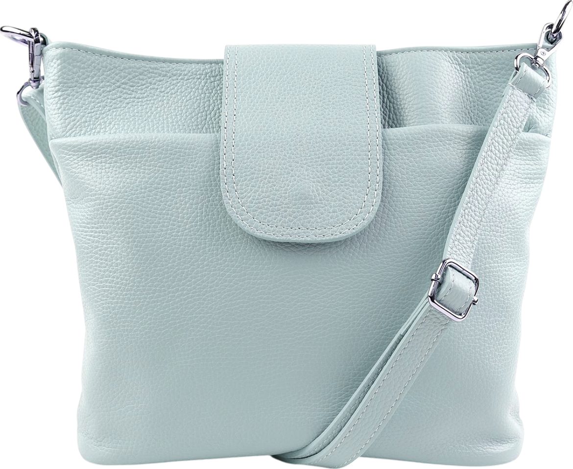 Schultertasche Umhängetasche Damen Echtleder mit Verstellbar Abnehmbar Breiter Gurt
