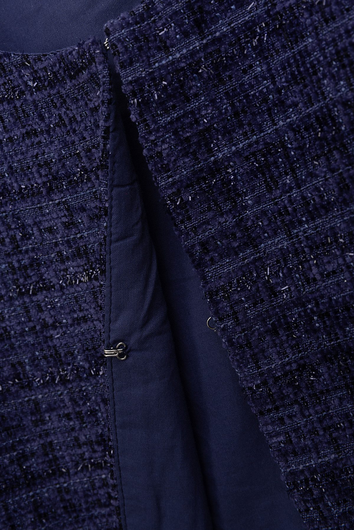 DANAMADE Jackett DFRANCA (1-tlg) Elegante Kurzjacke in hochwertiger Tweed-Optik