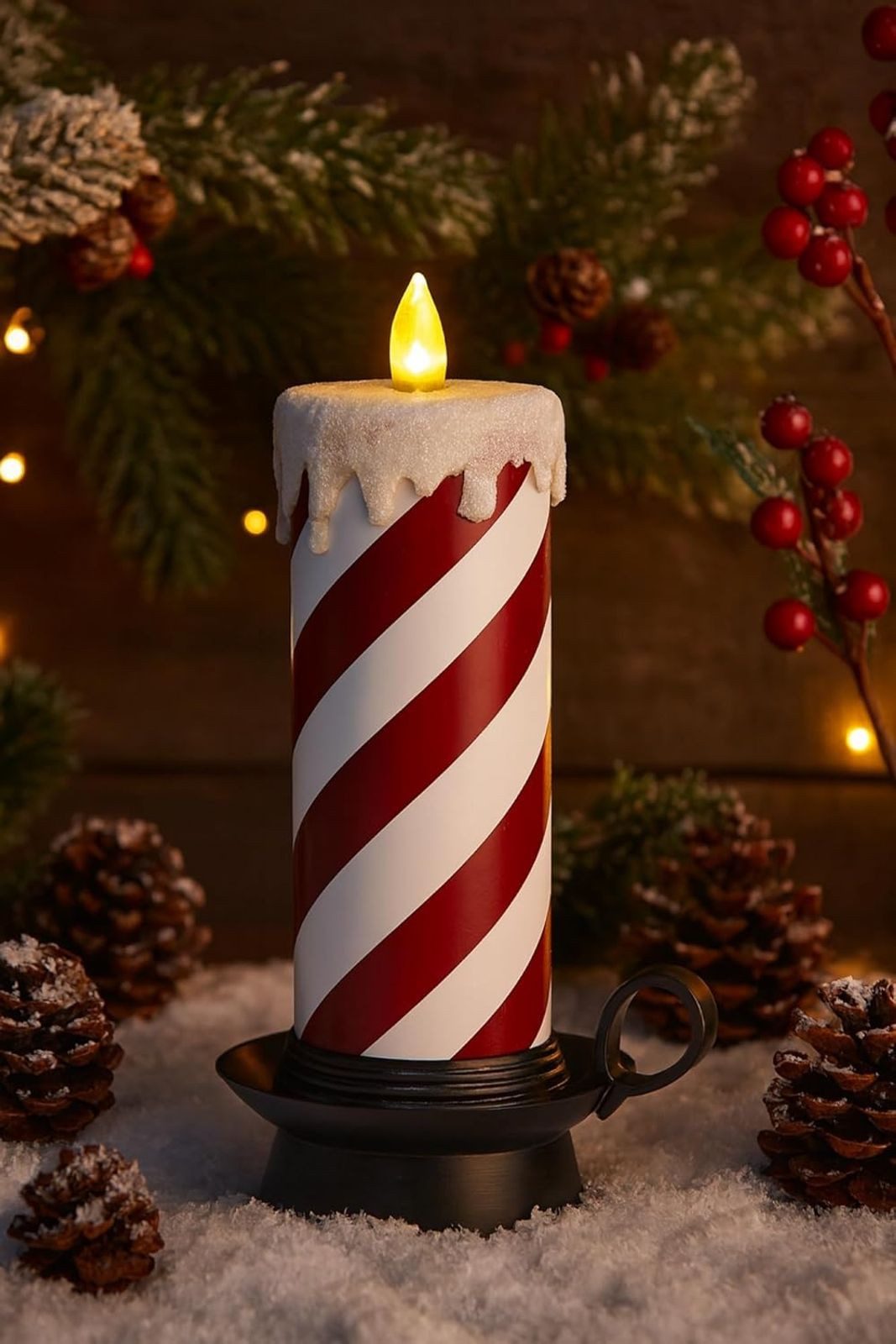 Koopman Dekofigur 9x LED Zuckerstange beleuchtet günstig online kaufen