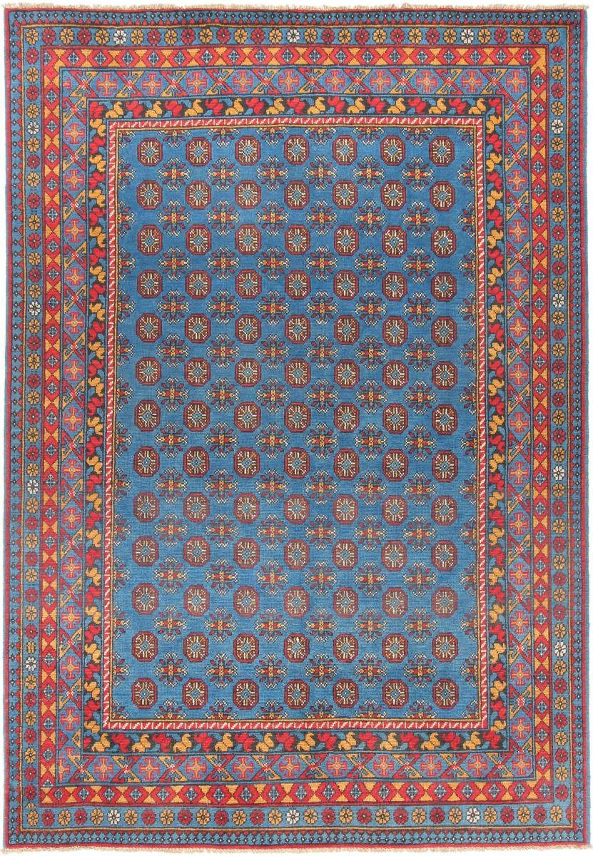 Trading, mm Nain Orientteppich 6 Afghan Orientteppich, 199x292 Akhche rechteckig, Handgeknüpfter Höhe: