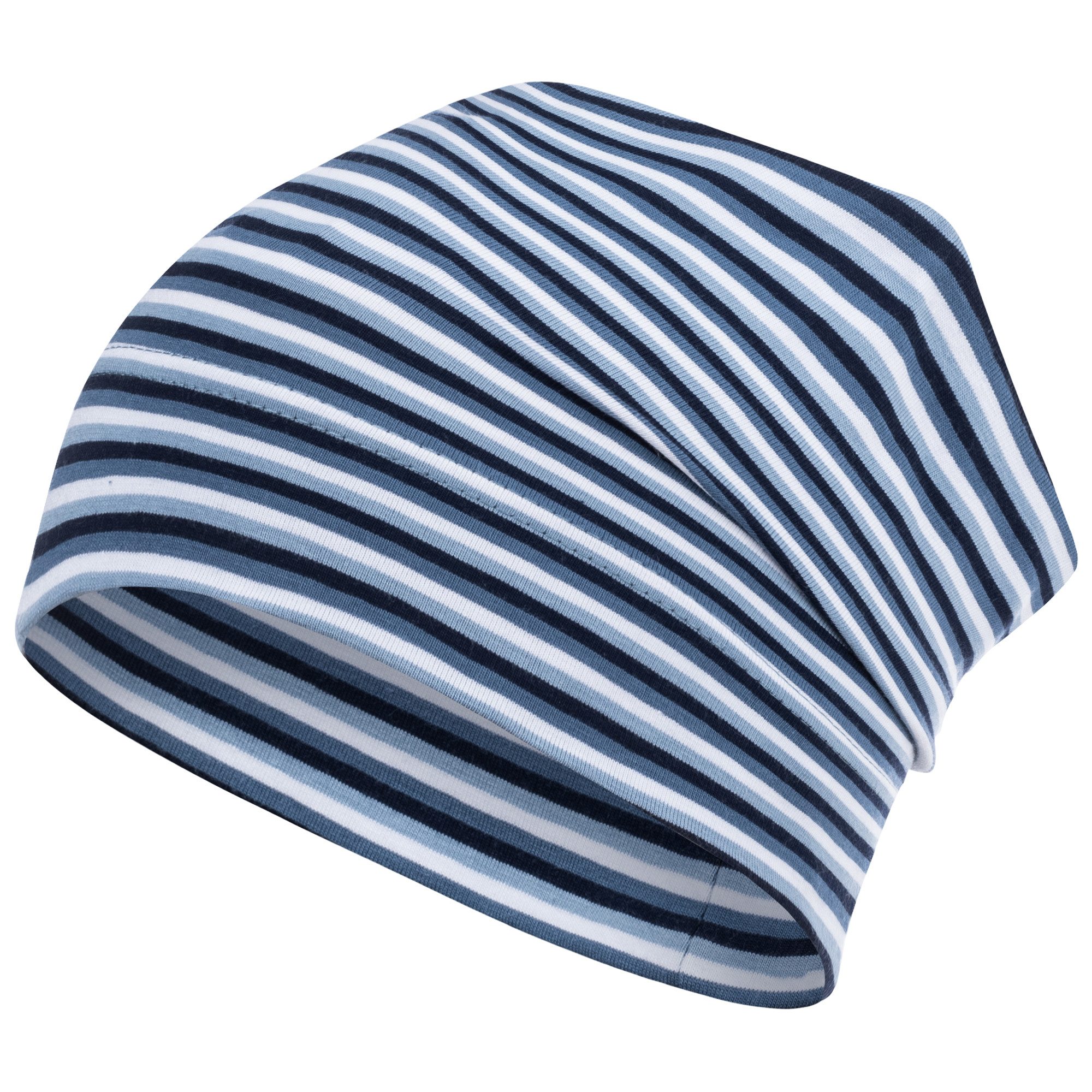 Jerseymütze Übergangsmütze gestreift Beanie