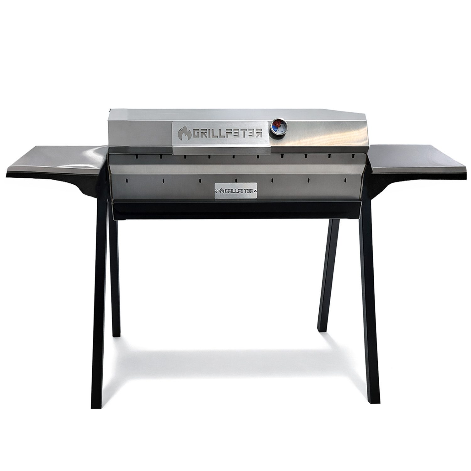 Grillpeter Holzkohlegrill Profi Mangal Altan 70 Edelstahl 3mm Schaschlikgrill Deckel Ablagen