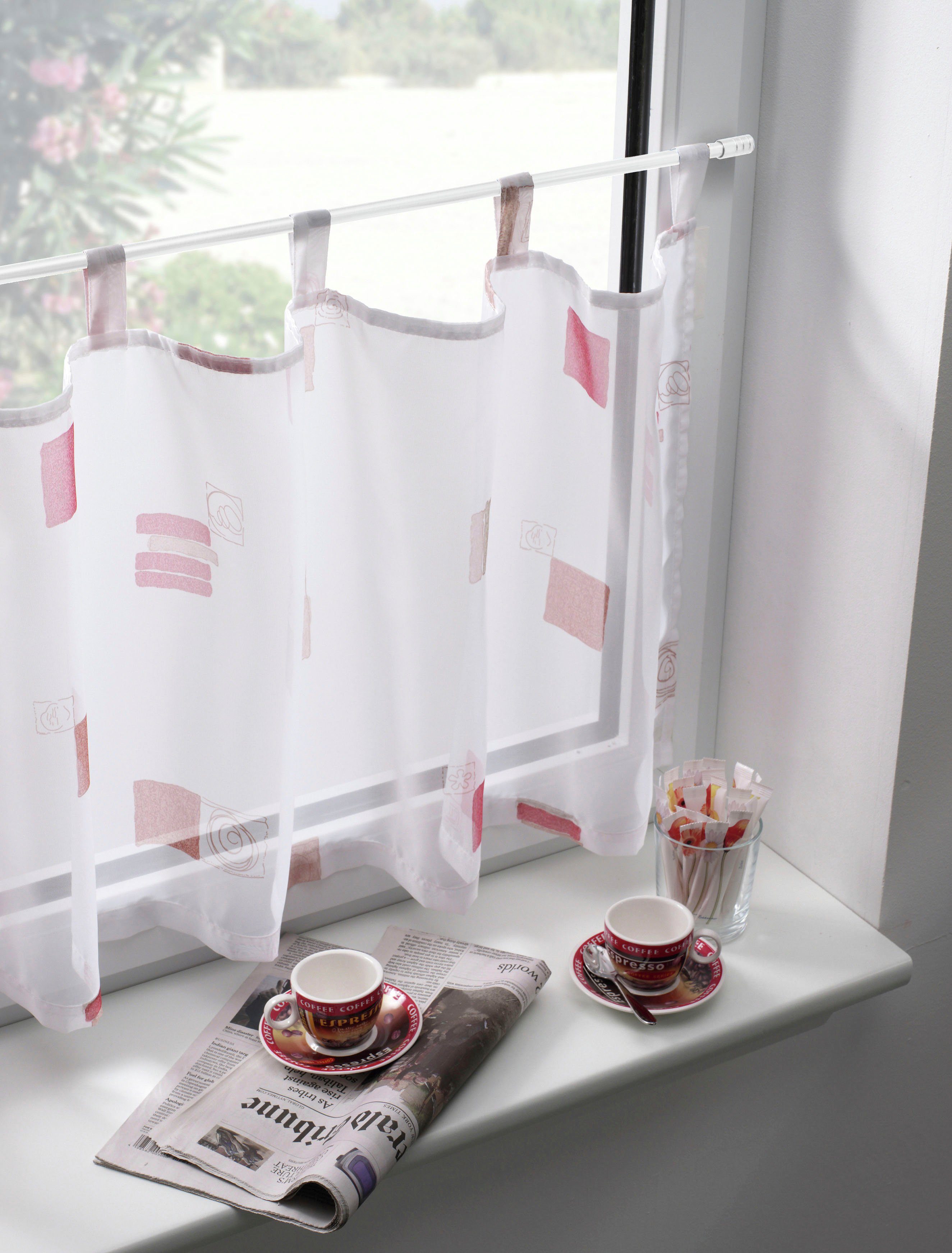 GARDINIA Vitragenstange, Ø 10 mm, 1-läufig, ausziehbar, ohne Bohren, versch günstig online kaufen