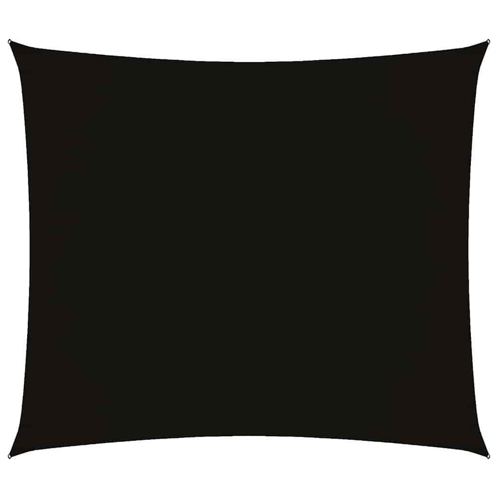 vidaXL Sonnensegel Sonnensegel Oxford-Gewebe Rechteckig 2x2,5 m Schwarz, (1-tlg)