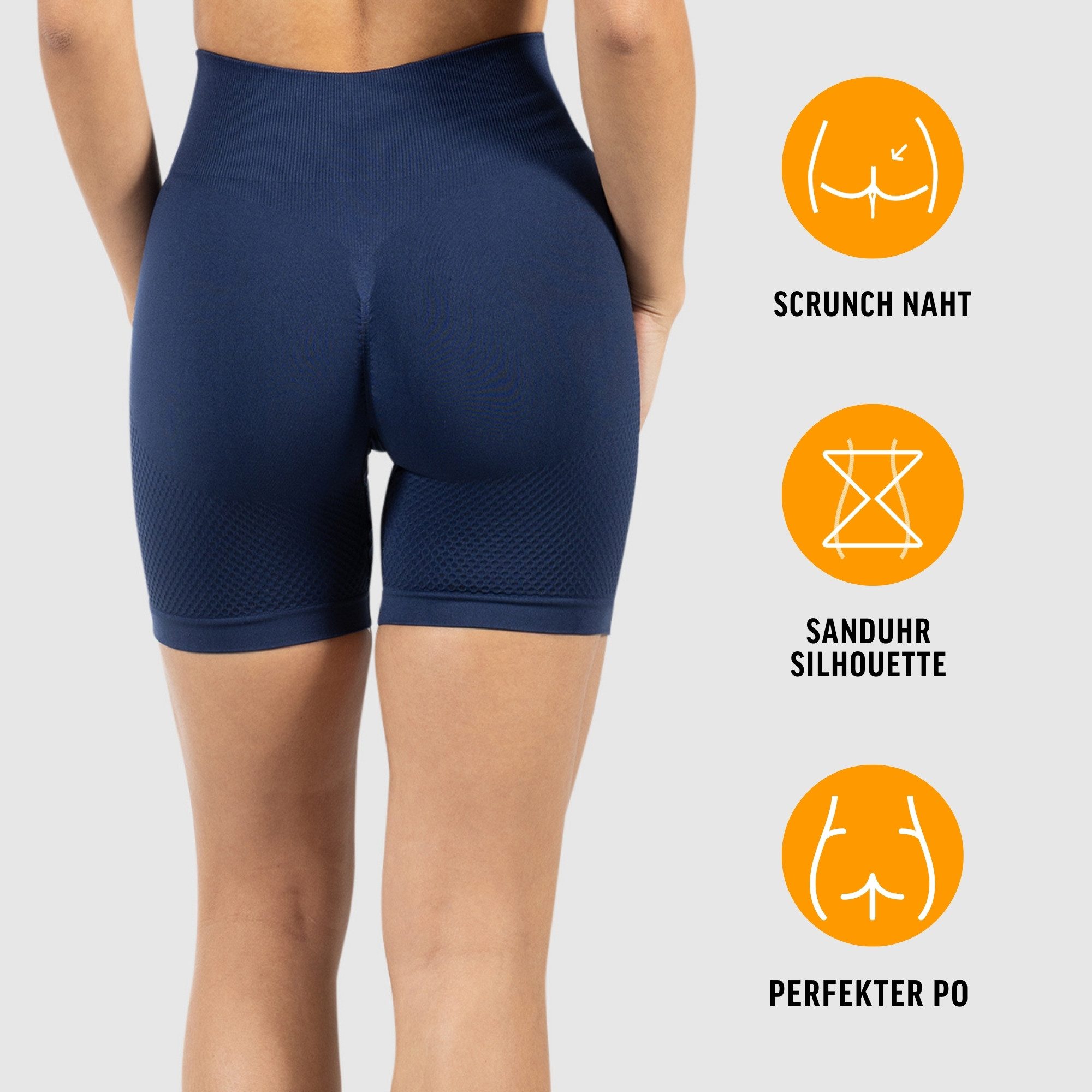 Smilodox Shorts Amaze Scrunch, Blickdichte Radlerhose mit Unsichtbarer Scru günstig online kaufen