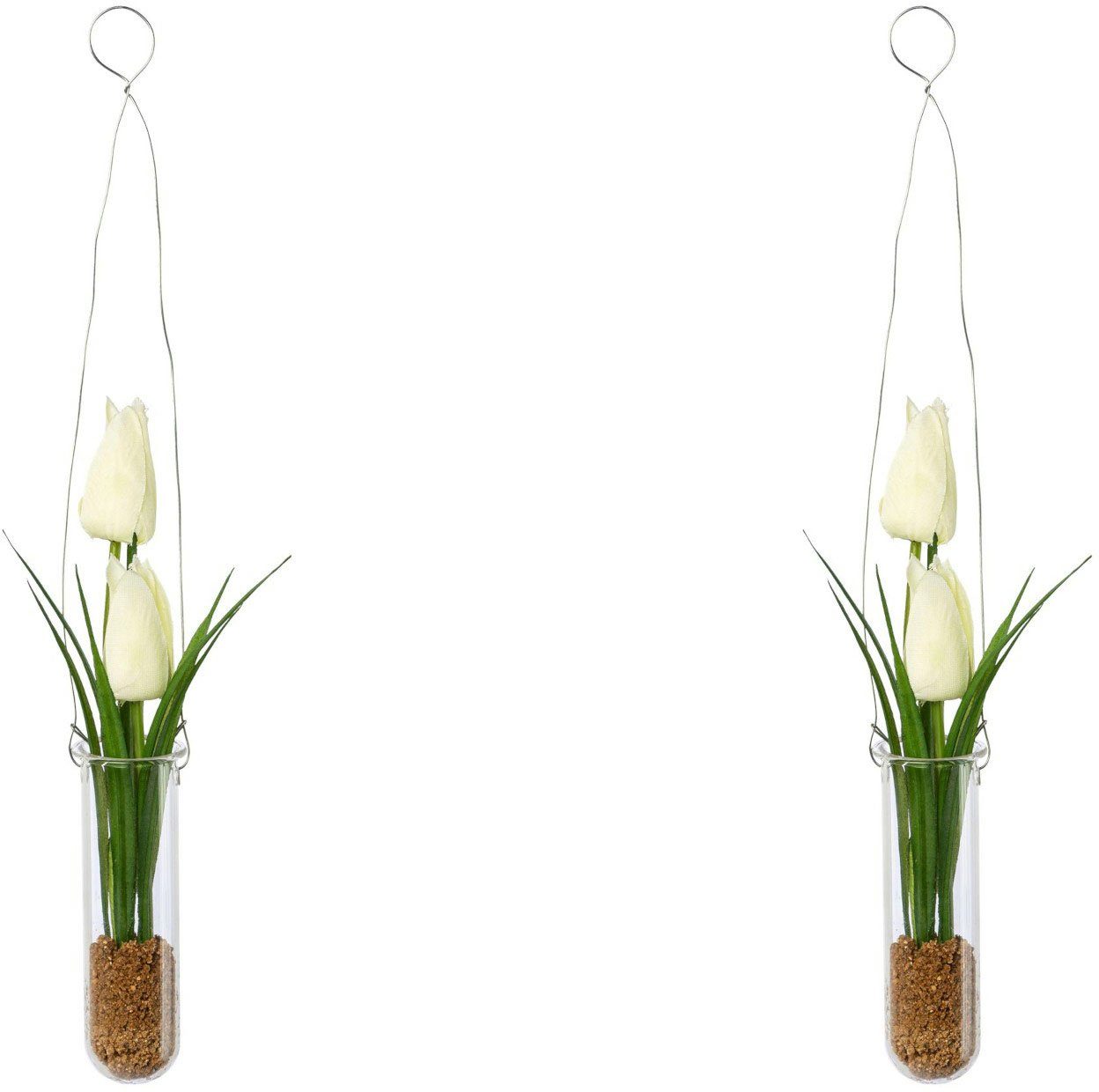 Kunstblume Tulpen in Hängevase Maiglöckchen, OTTO home, Höhe 35 cm