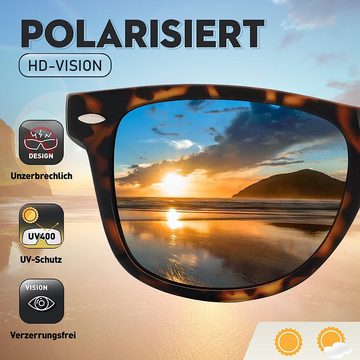 Truyuety Sonnenbrille Sonnenbrille-Herren-Damen-Polarisiert-Rechteckig (1-St)