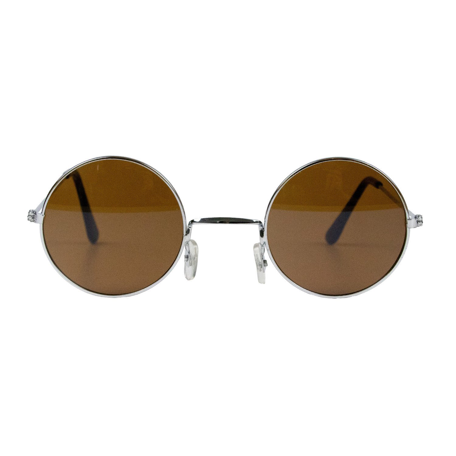 Das Kostümland Verkleidungsmaske Lennon Brille Nickelbrille, Braun günstig online kaufen