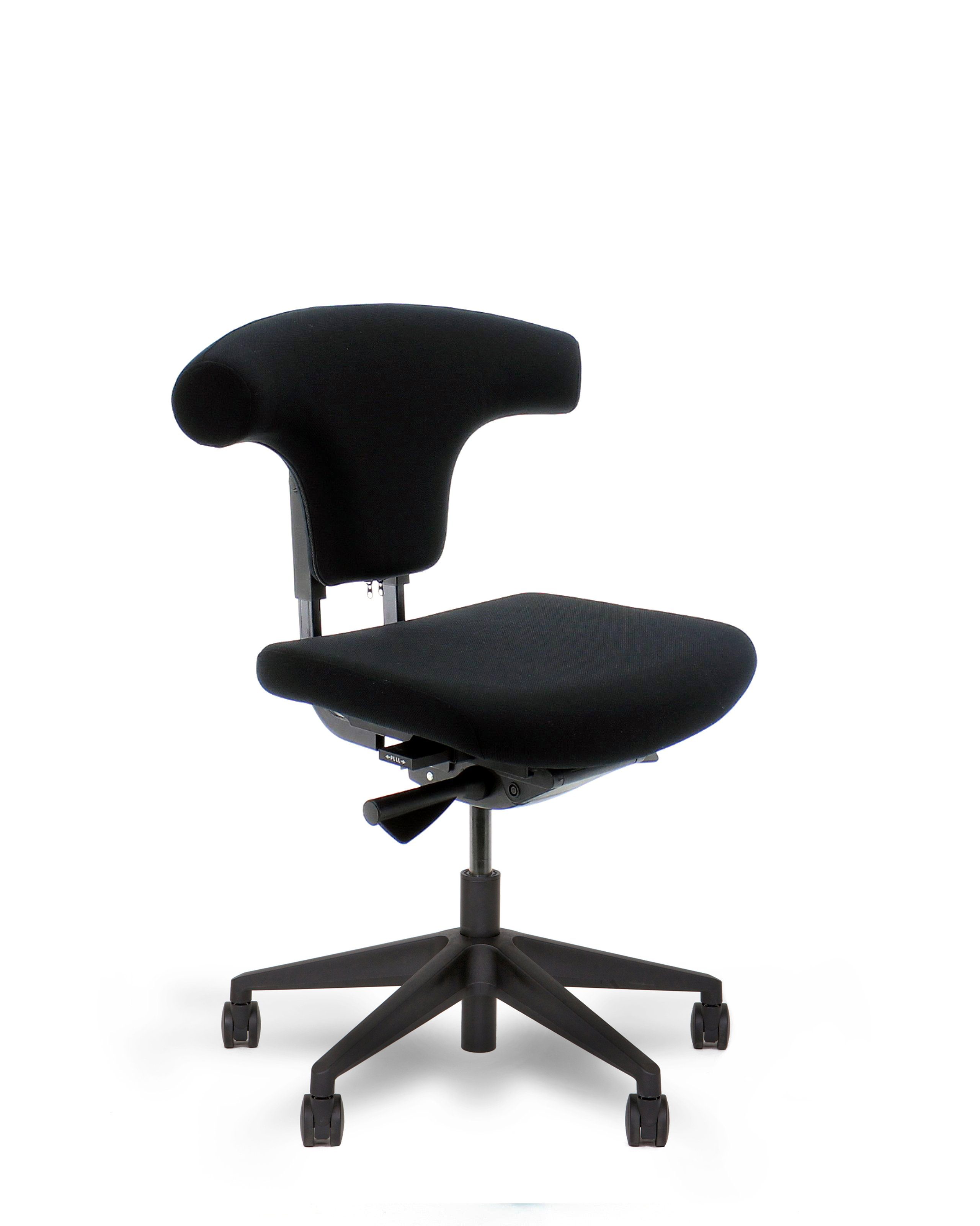 Steelboxx Drehstuhl Bürodrehstuhl T-Bone - gepolstert - Kunststofffußkreuz - schwarz (1) | Drehstühle