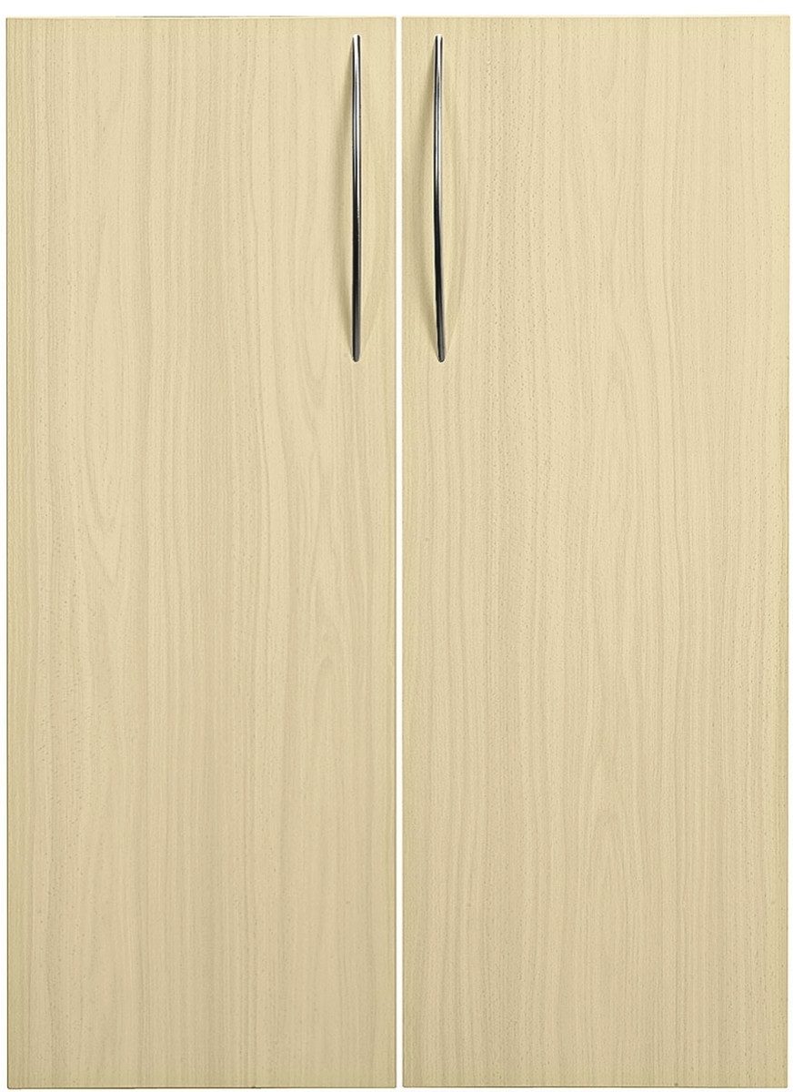 HAMMERBACHER Aktenschrank Türen für Büroschrank 3 Ordnerhöhen Bogengriff Ahorn