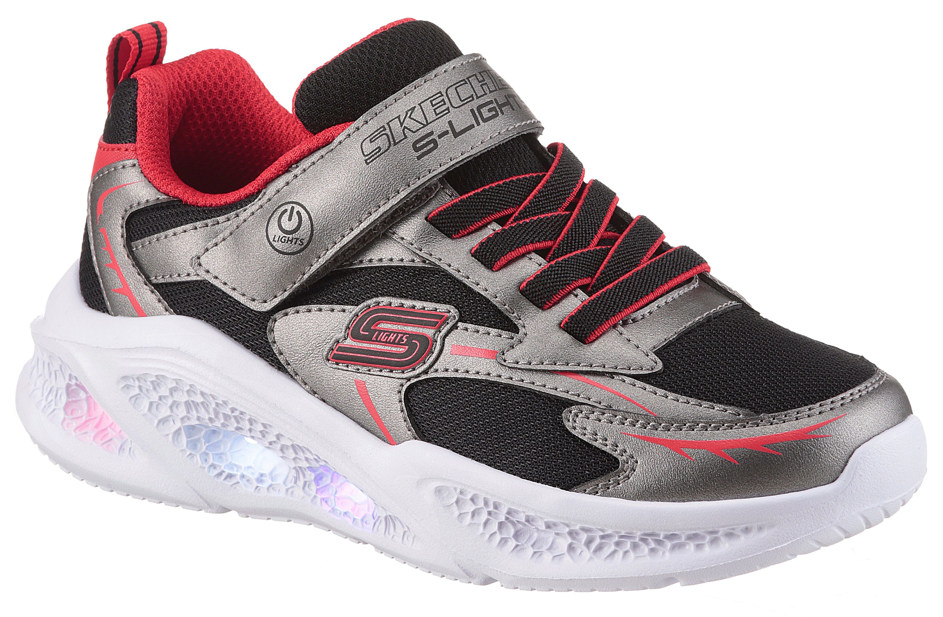 Skechers SKECHERS METEOR-LIGHTS Кроссовки Klettschuh mit Blinkfunktion, Größenschablone zum Download