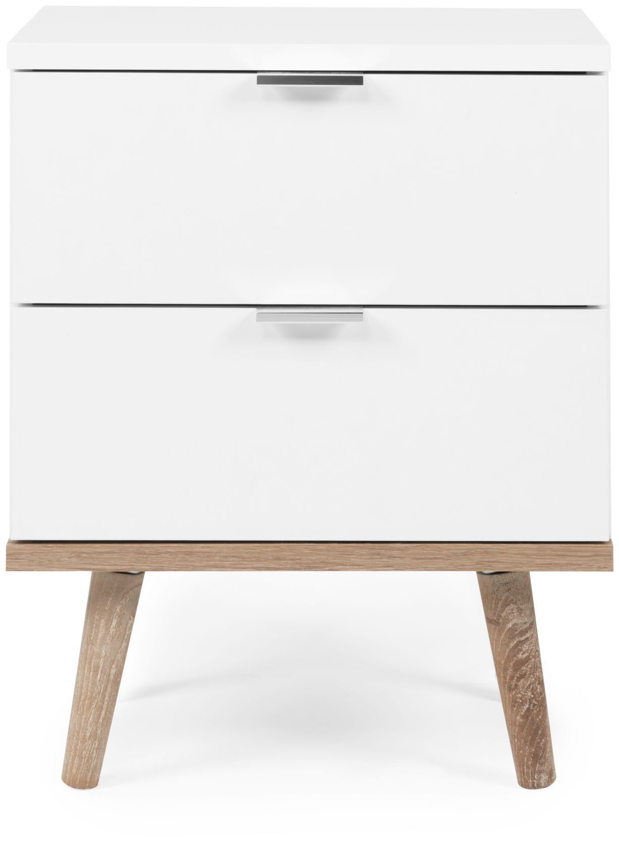 Finori Nachtkonsole, Weiß / Sonoma Eiche B x H x T ca. 40 x 51,9 x 30 cm