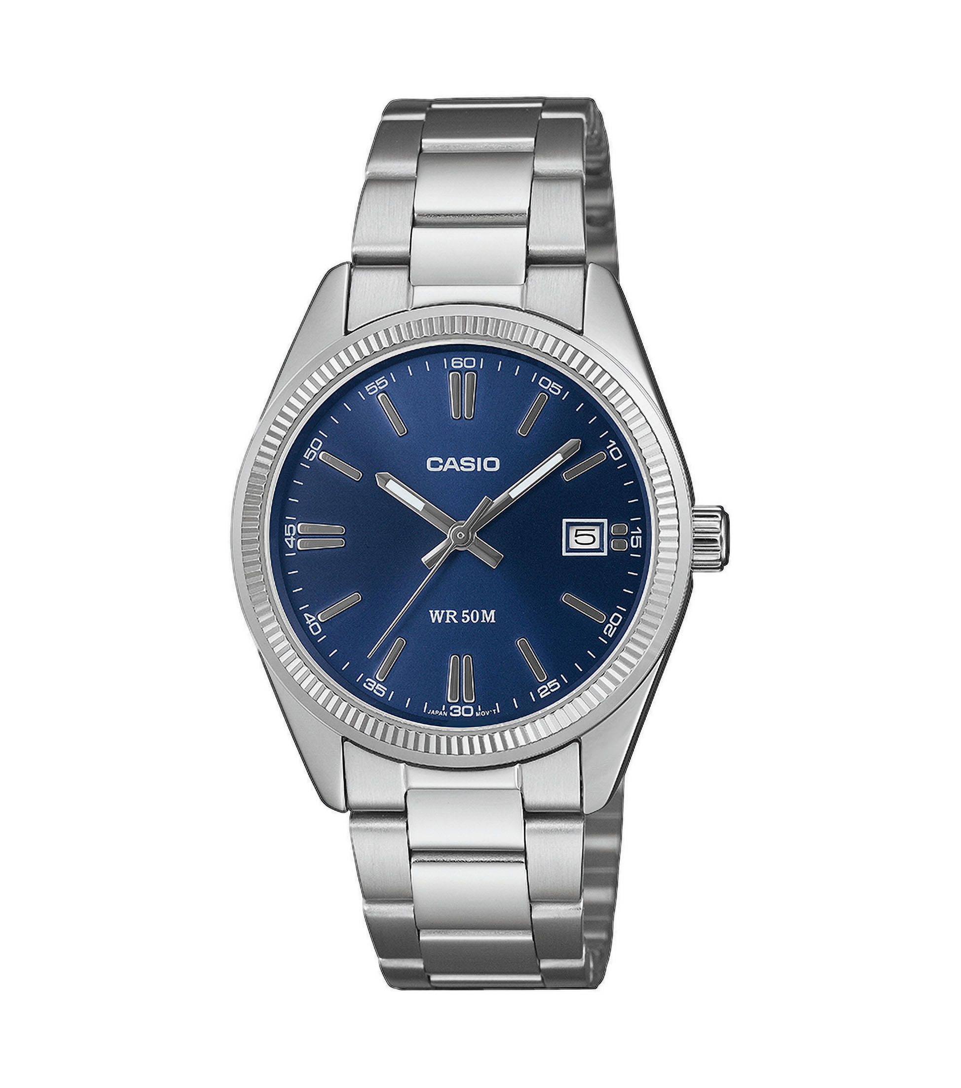 CASIO TIMELESS COLLECTION Quarzuhr UTP-1302PD-2A1VEF, Armbanduhr, Damenuhr, Herrenuhr, Edelstahlarmband, analog, Tag
