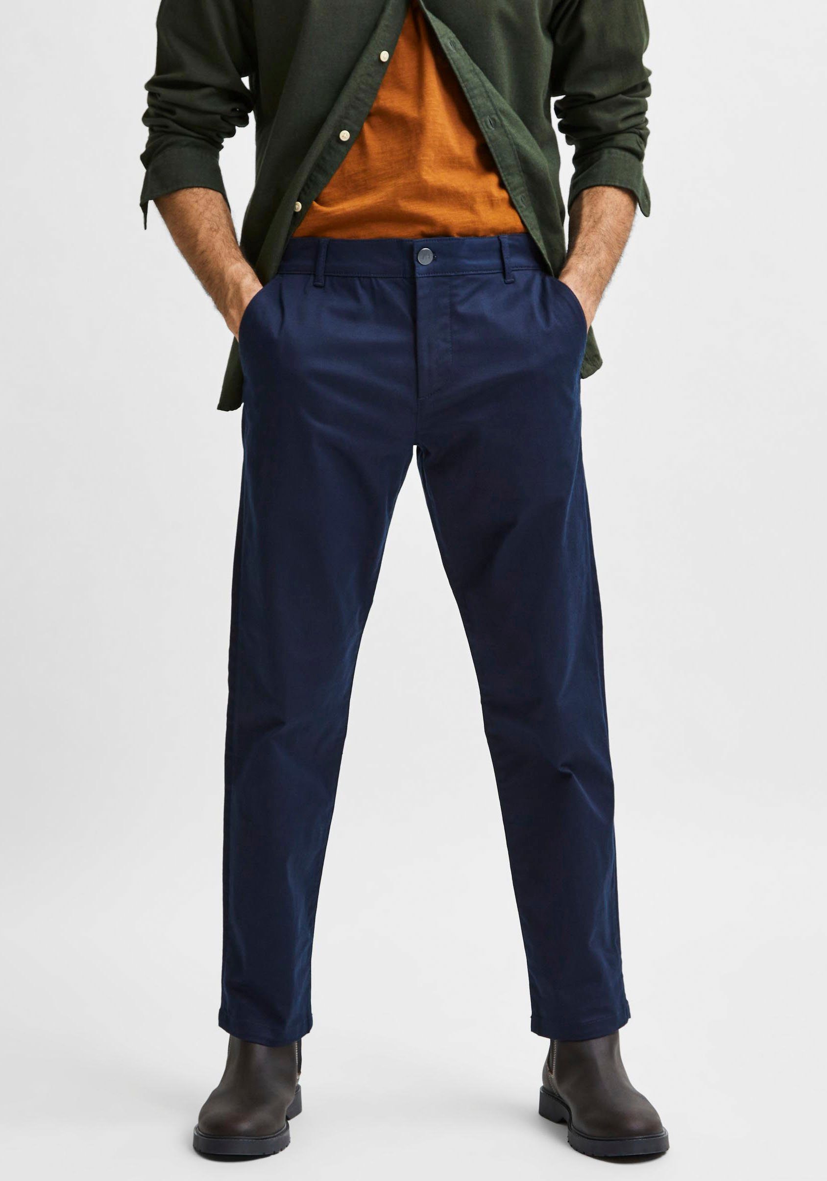 SE Chinohose Sapphire HOMME SELECTED Chino Dark