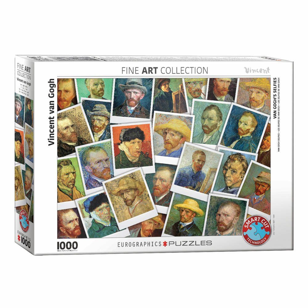 EUROGRAPHICS Puzzle Van 1000 Gogh Selfies, Puzzleteile