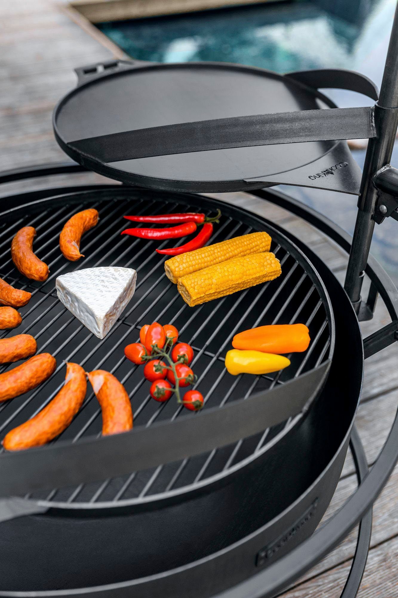 CookKing Grillpfanne CookKing Stahl Grillplatte Für Bandito und Montana X Ø 50 cm, Stahl, für Bandito und Montana X, Ø 50 cm