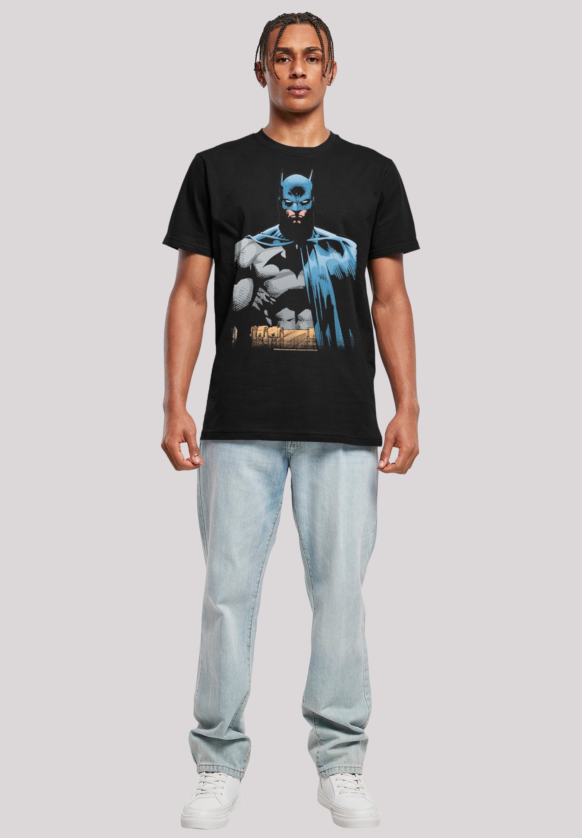 Batman Merch,Regular-Fit,Basic,Bedruckt T-Shirt Herren,Premium Close F4NT4STIC Up