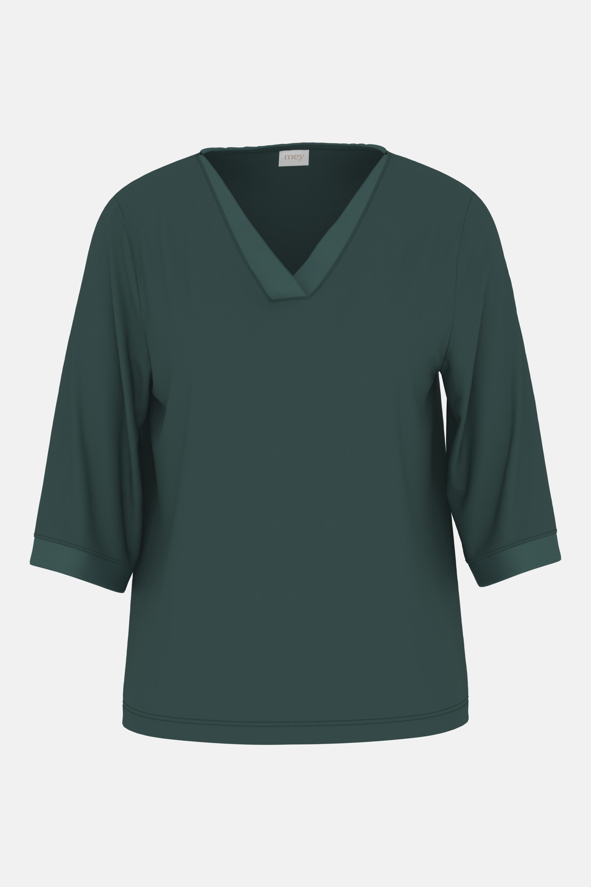 Mey Pyjamaoberteil Mey T-Shirt 3/4 Arm Serie Pure Chic Uni T-Shirt (1-tlg) Basic Shirt, zeitloses Design, softer Modal-Mix