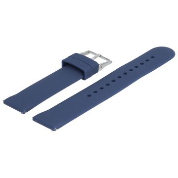 MARBURGER Uhrenarmband 20mm Silikon Fitness Smartwatch XL Extra Lang Blau