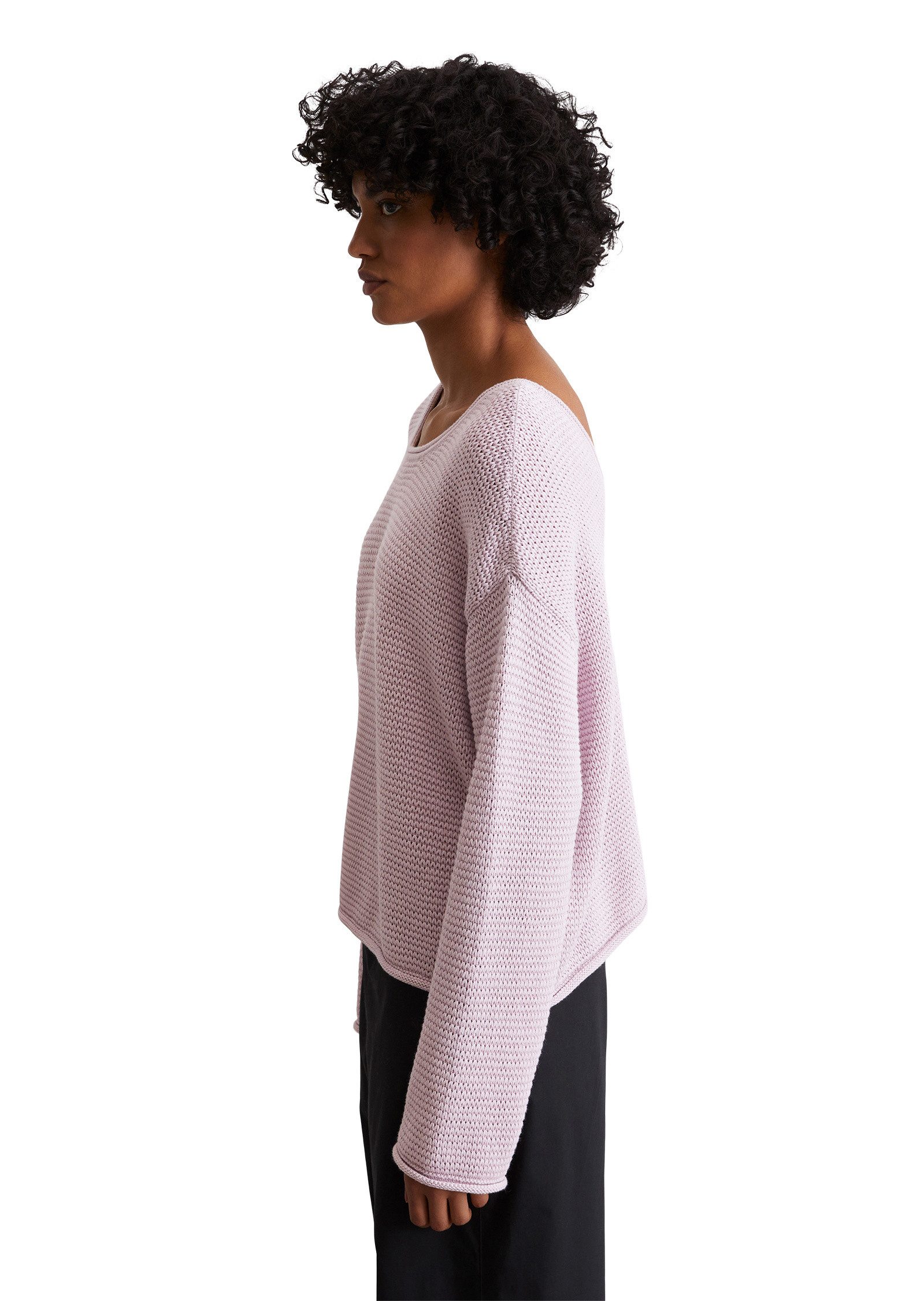 Marc O'Polo Rundhalspullover aus Organic Cotton günstig online kaufen