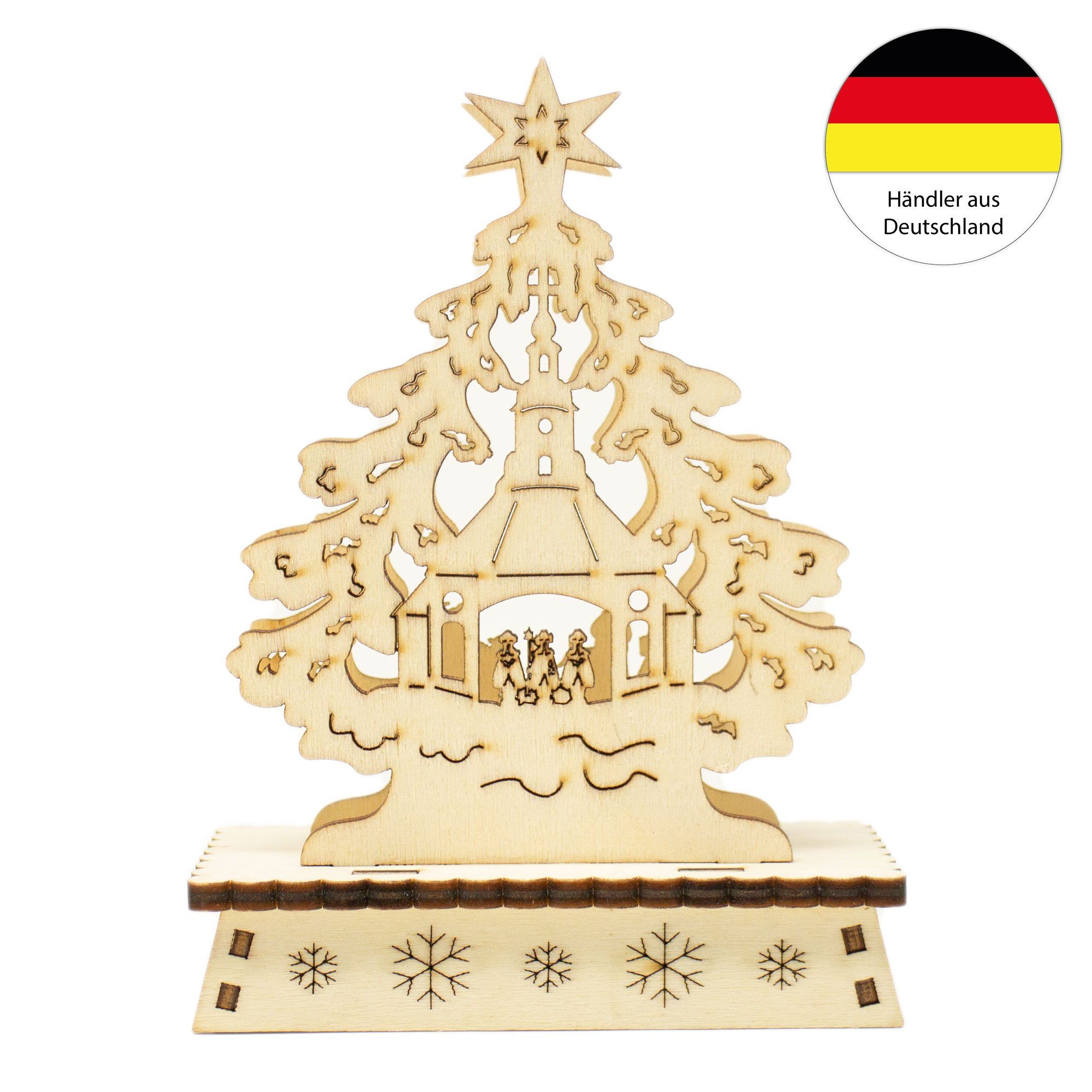 Weihnachten ToCi Deko Tannenbaum Weihnachtsbaum Tisch Weihnachtsfigur Holzaufsteller Holz