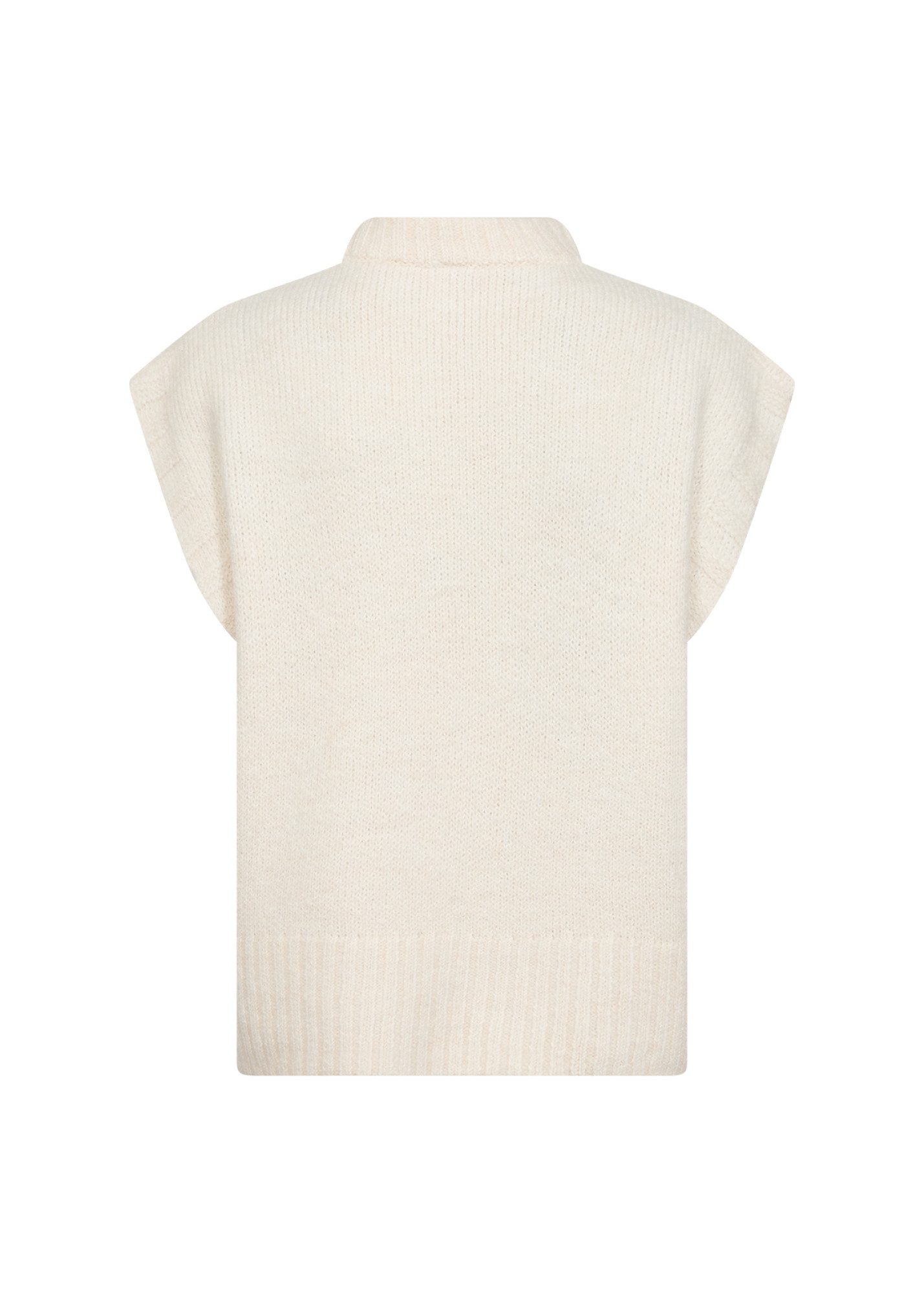 soyaconcept Kurzweste SC-GUNNA 12 - Strickshirt für Damen mit Stehkragen