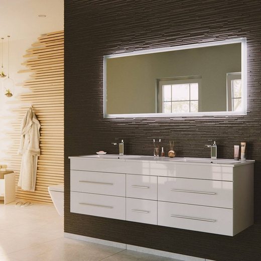 Lomadox Badmöbel-Set »NEWLAND-02«, Gesamtmaß B/H/T ca.: 153/200/47 cm