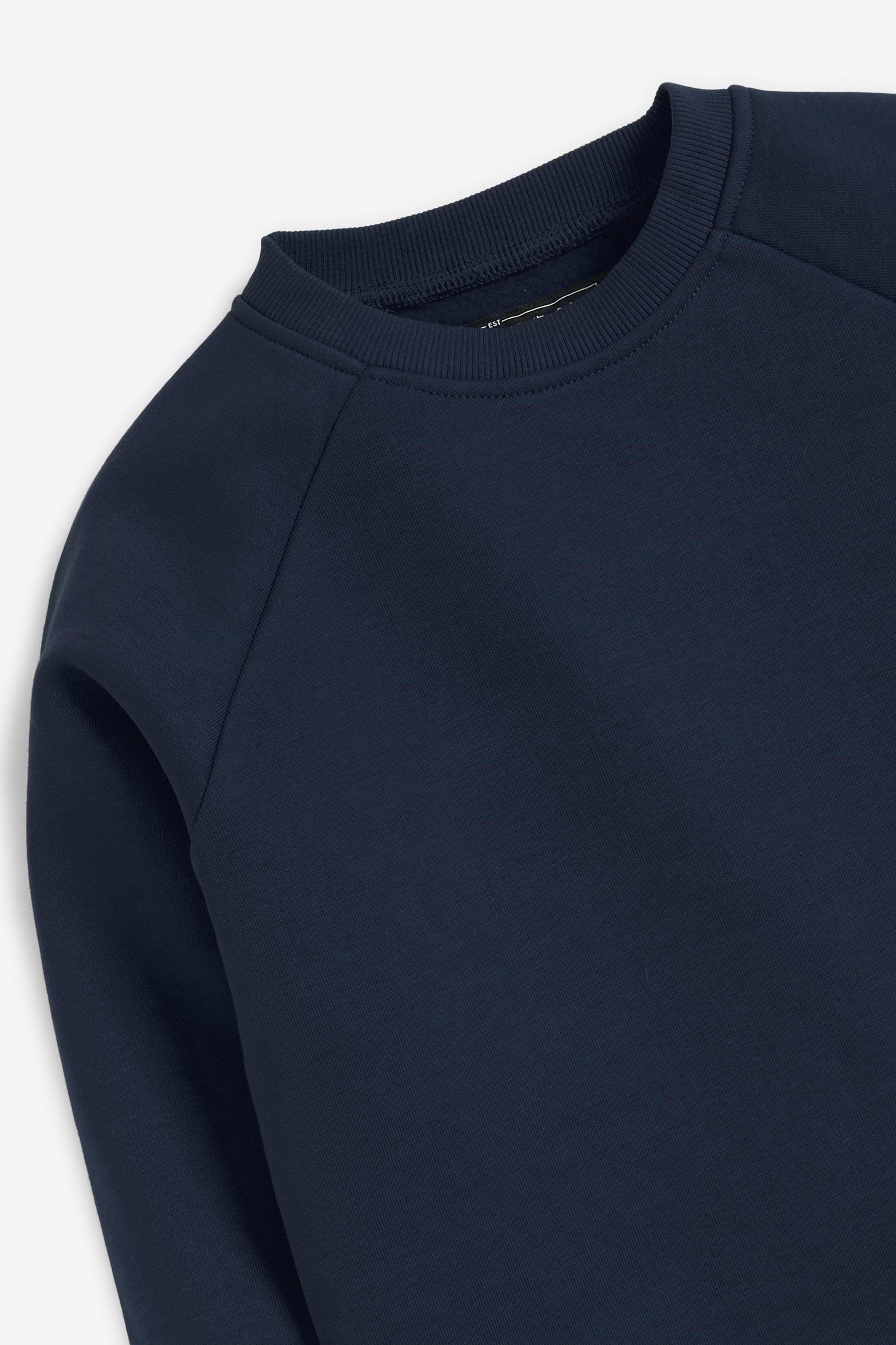Blue (2-tlg) 2er-Pack Next Sweatshirt Schulpullover V-Ausschnitt Navy mit
