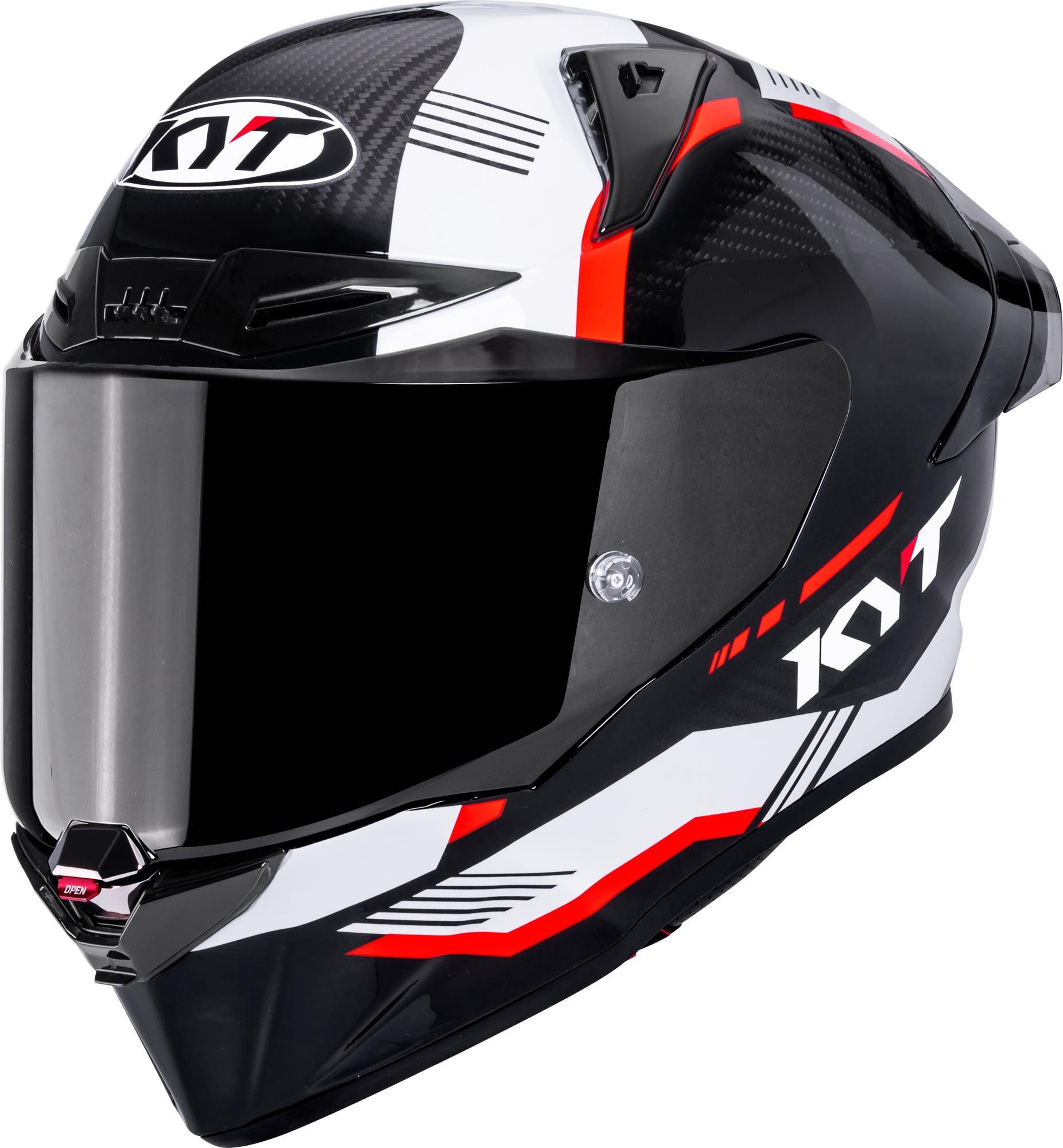 KYT Motorradhelm R1R Carbon Zone Helm, antifog beschichtet,geeignet für Brillenträger,Pinlockscheibe ent