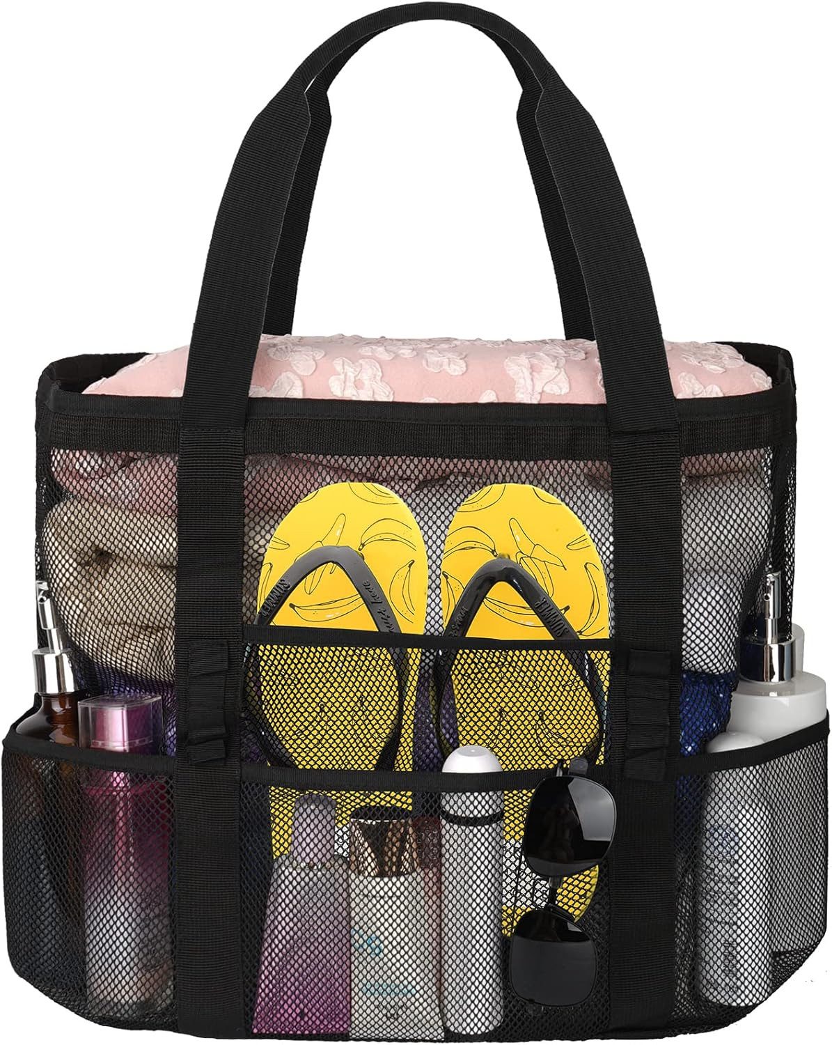 FELIXLEO Strandtasche XL Netz Strandtasche Damen wasserdicht Faltbar Reißverschluss (1-tlg)