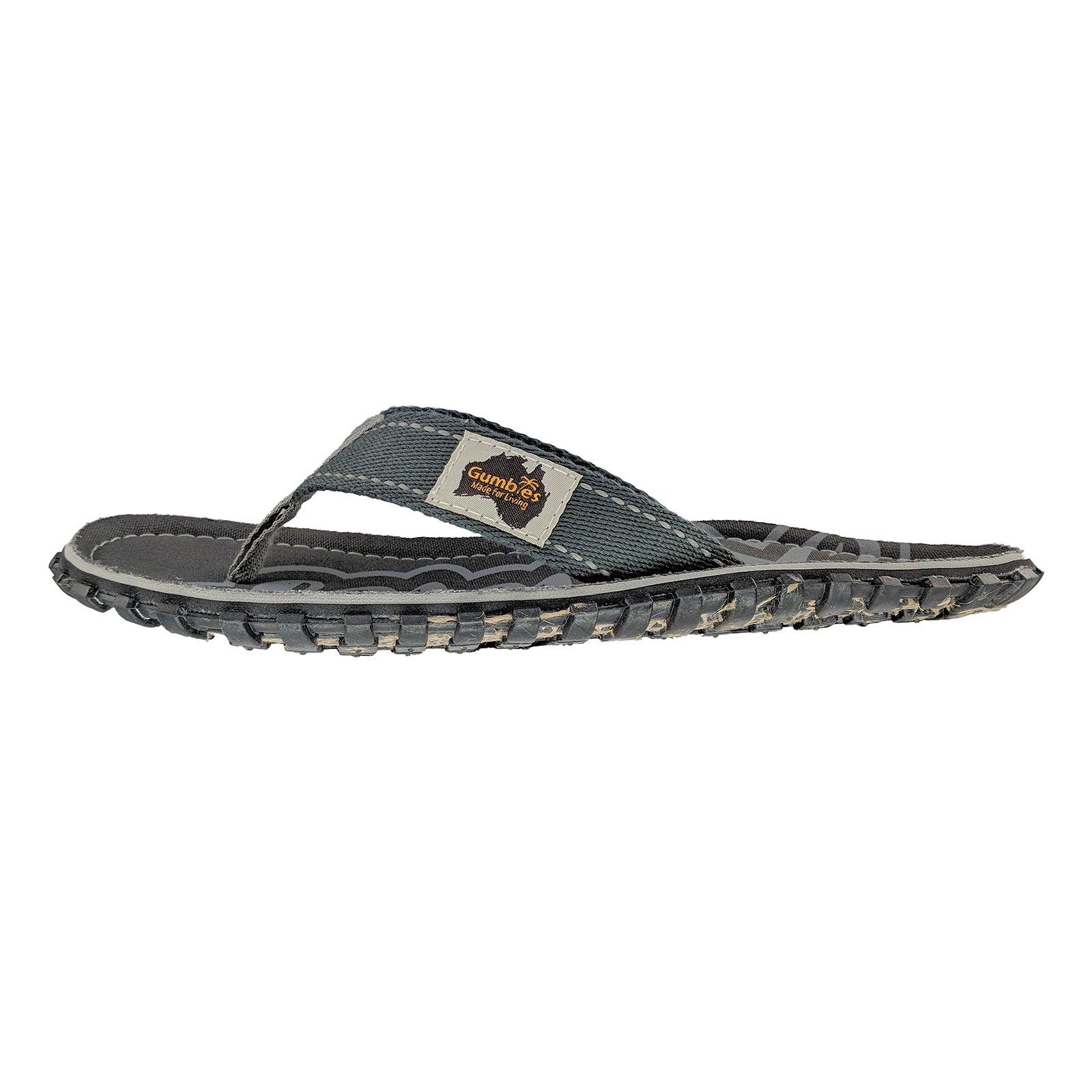 grey Zehentrenner geformten Fußbett 2217 Islander Gumbies ergonomisch mit cool