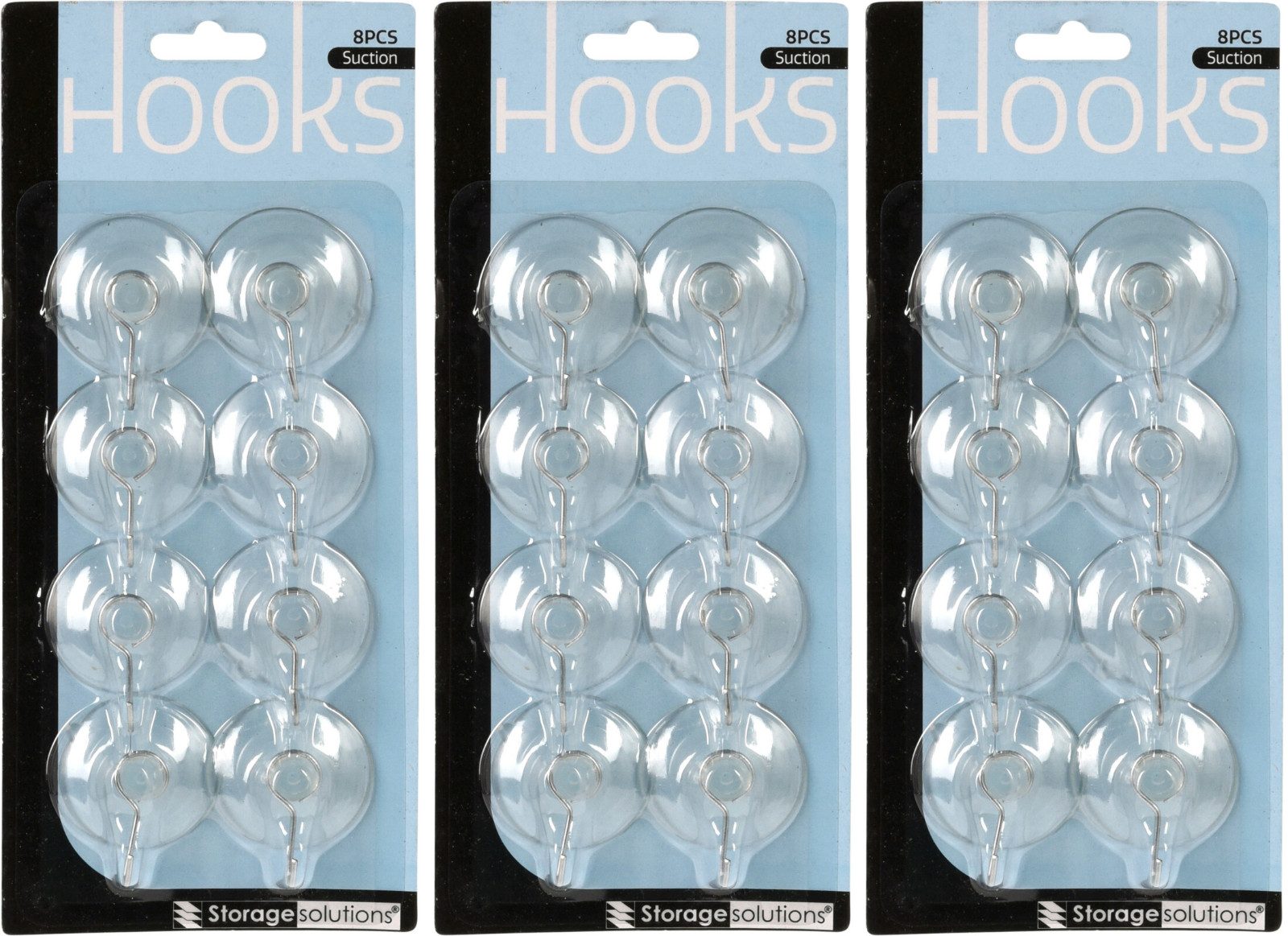 Koopman Wandhaken Transparent, (24-St), 24er Set, Handtuchhaken, Saugnapf, günstig online kaufen