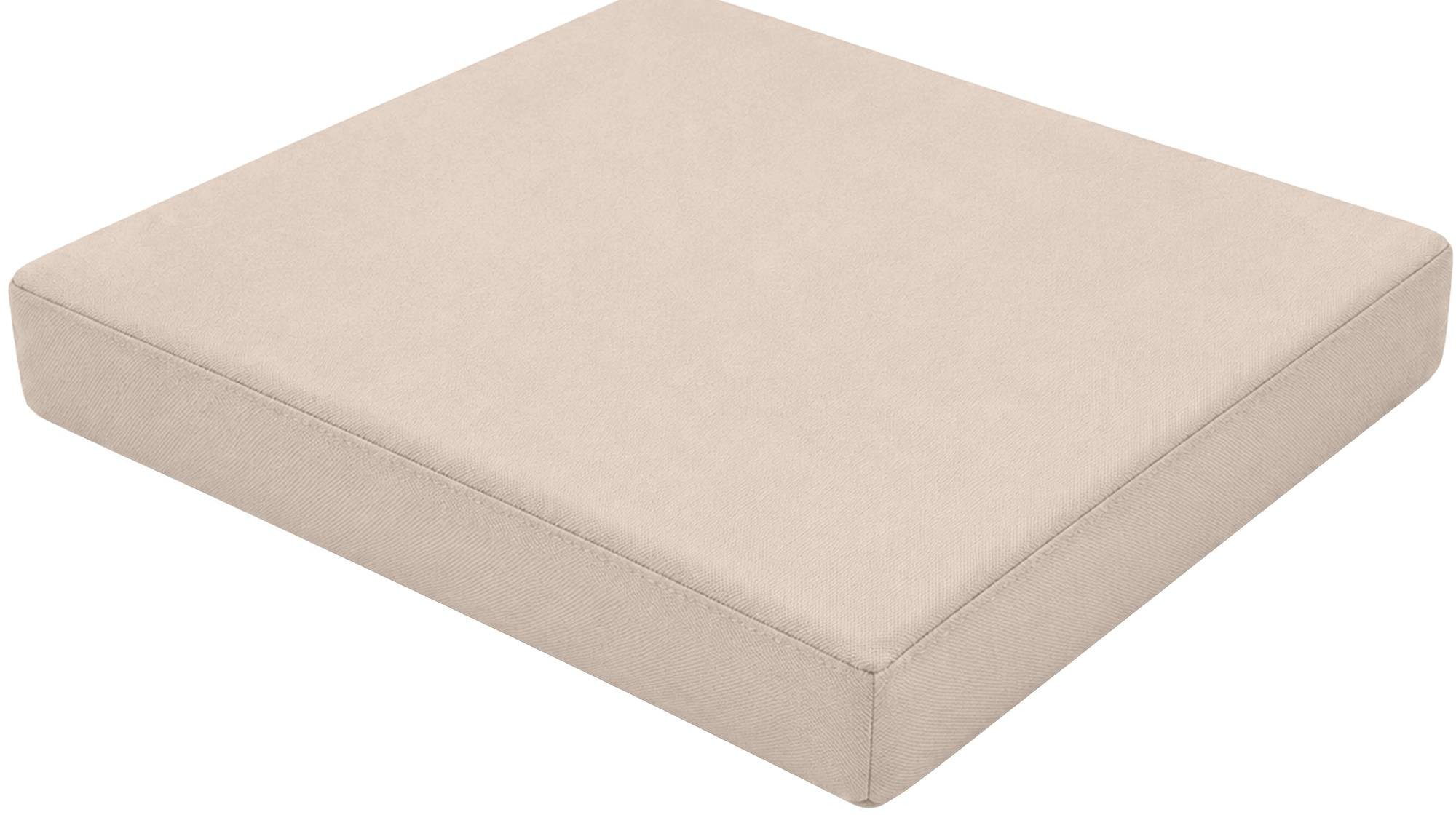 CLP Dekokissen Lotta, 5 cm dicke, Stuhlauflage, mit Reißverschluss, 51x43 cm