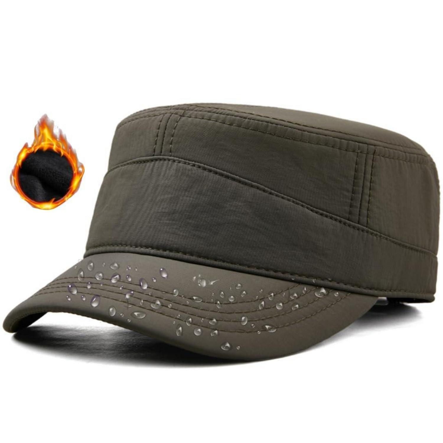 LuxusKollektion Army Cap Army Cap wasserdicht grün gefüttert (1-St)