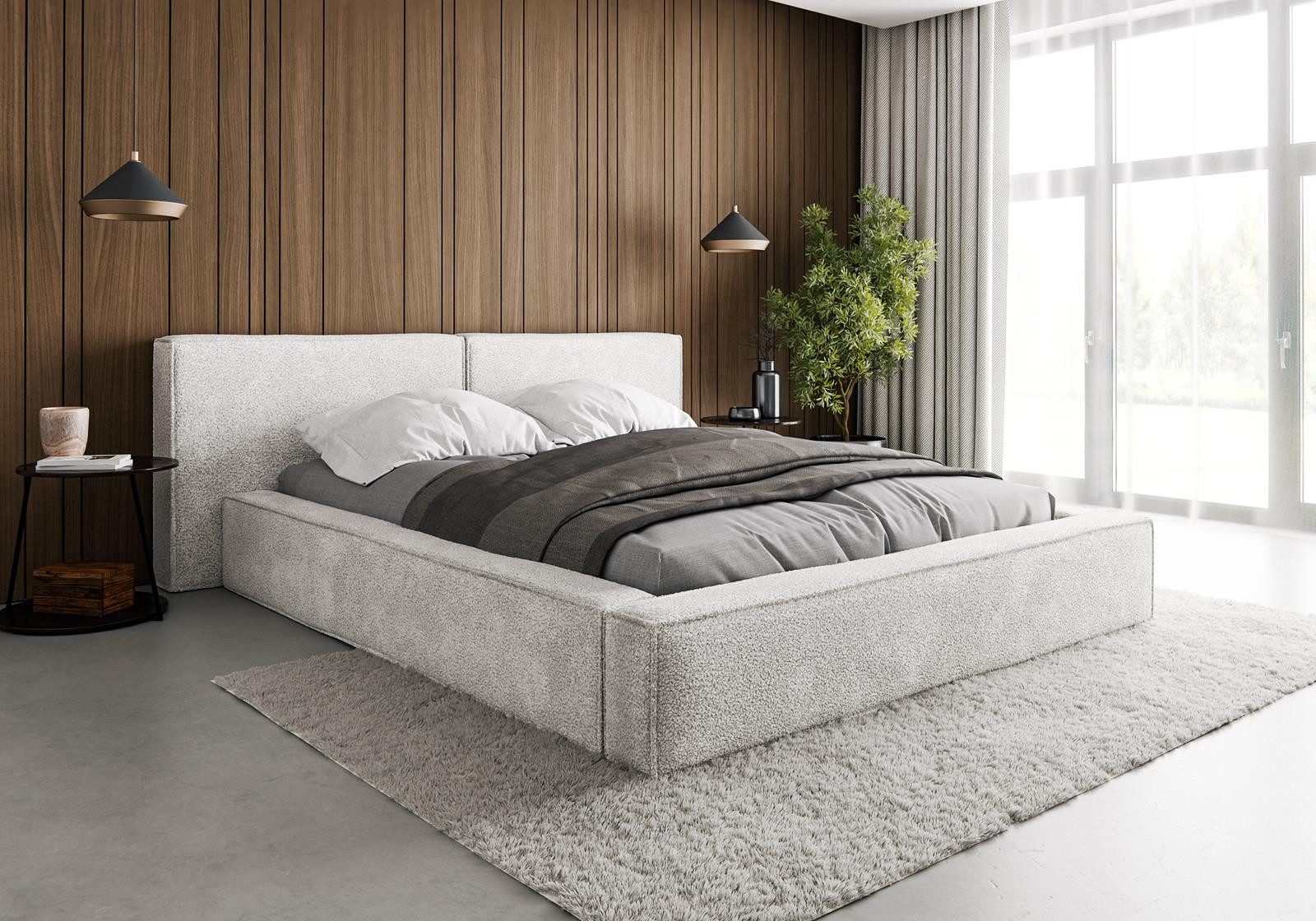 Compleo Polsterbett boucle mit Bettkasten und günstig online kaufen