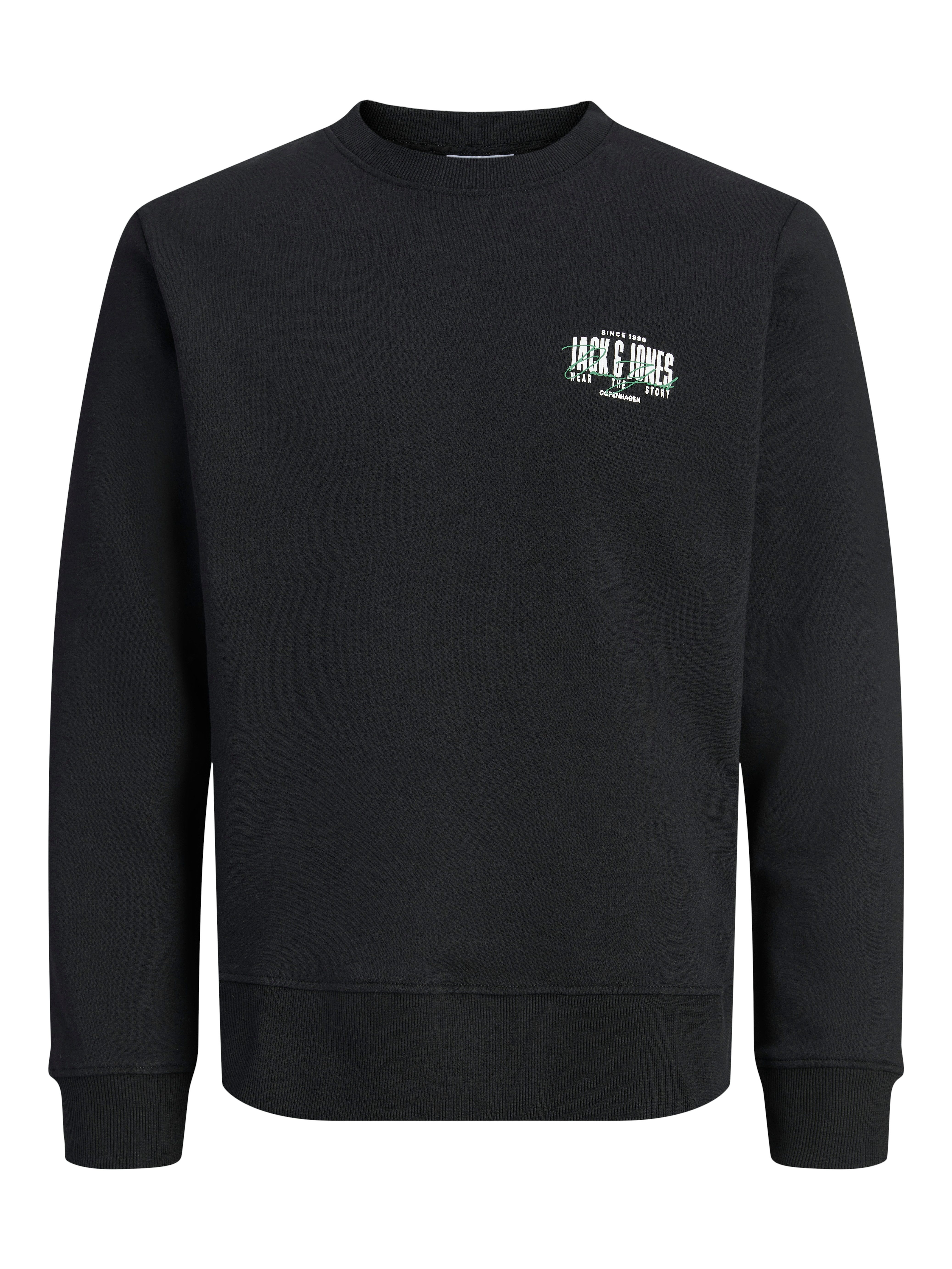 Jack & Jones Sweatshirt JJAERO SWEAT CREW NECK Materialmix, regular fit – Bild 5 von 5