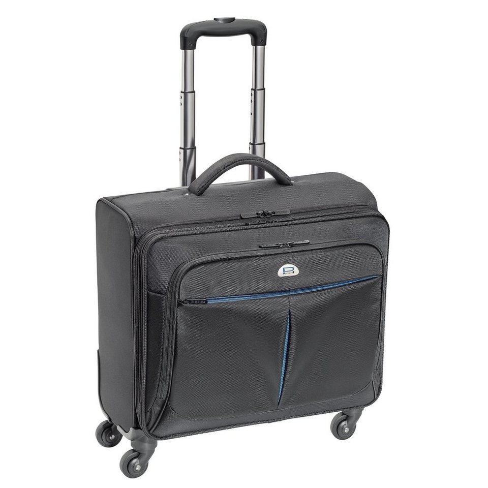 PEDEA Business-Trolley PREMIUM, 4 Rollen, stabiler Schutzrahmen,  Teleskopstange, Tabletfach, Notebookhülle, Rollen