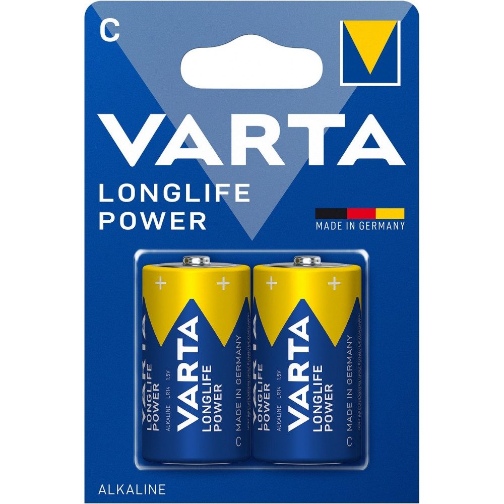 Varta Longlife Power C 2er Blister Batterie - Alkali Mangan. Akku