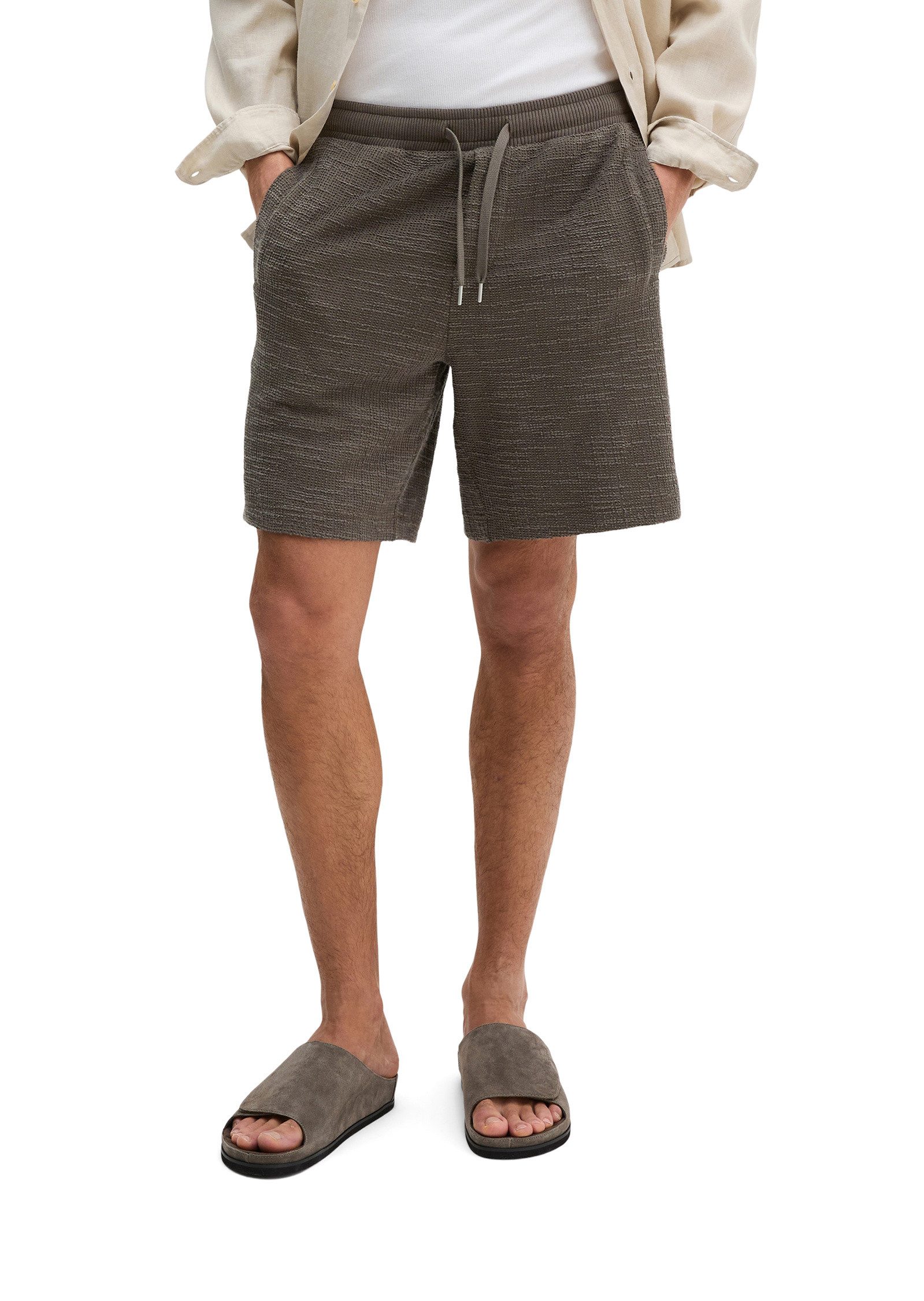 Shorts aus weichem Bouclé-Jersey