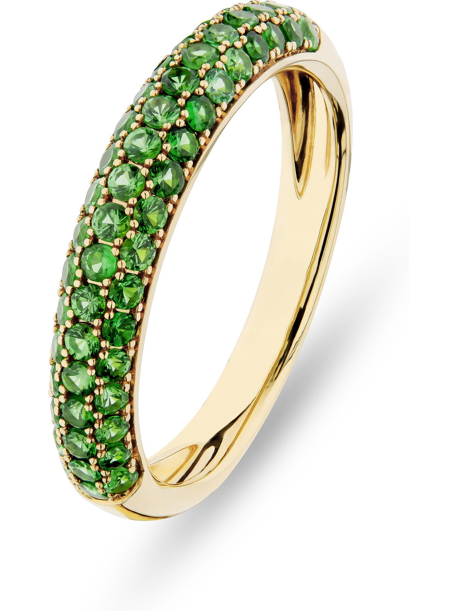 GUIA Fingerring GUIA Damen-Damenring 55 Farbstein, Tsavorit