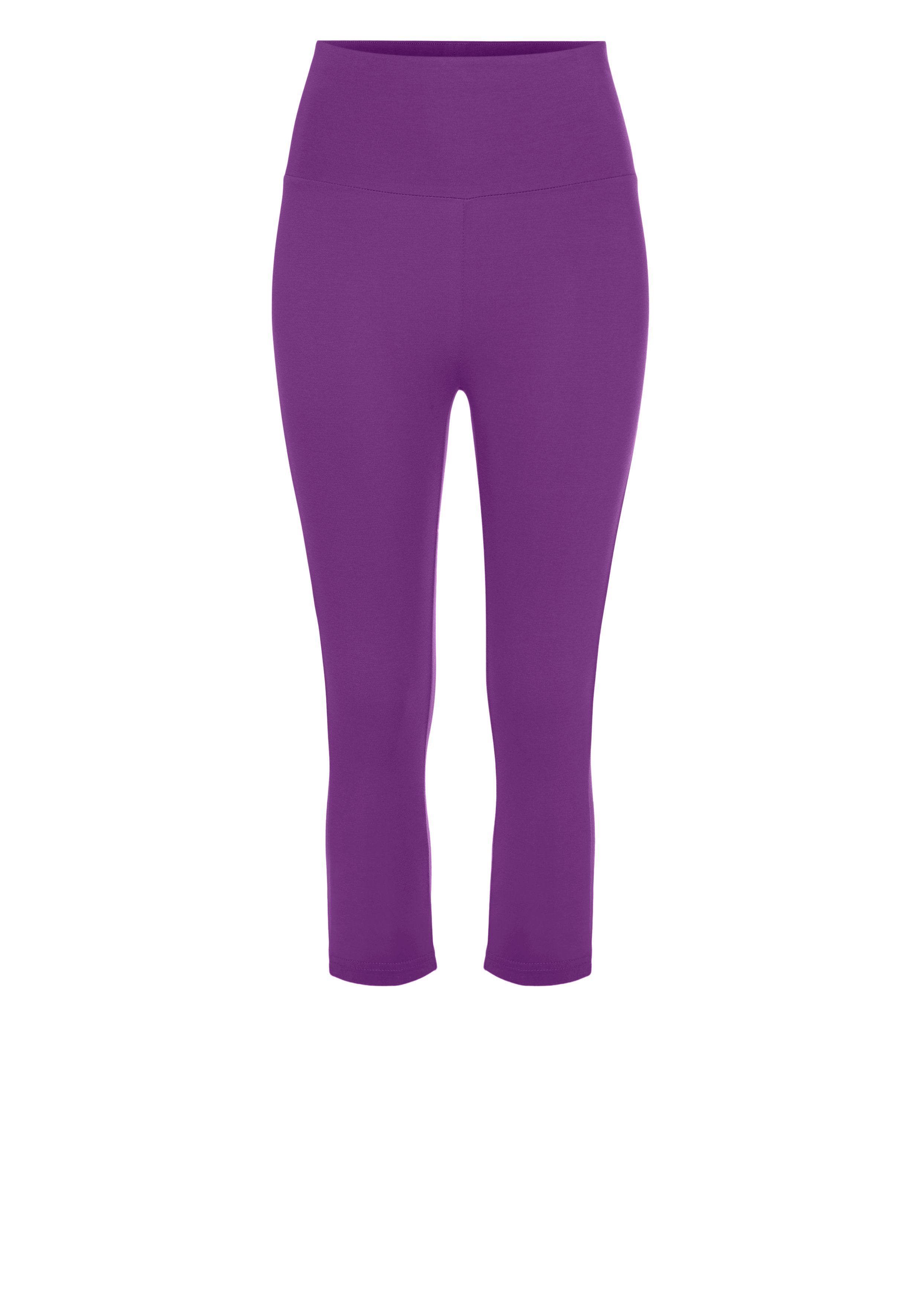 LASCANA Caprileggings mit breitem, weichen Bündchen – Bild 2 von 5