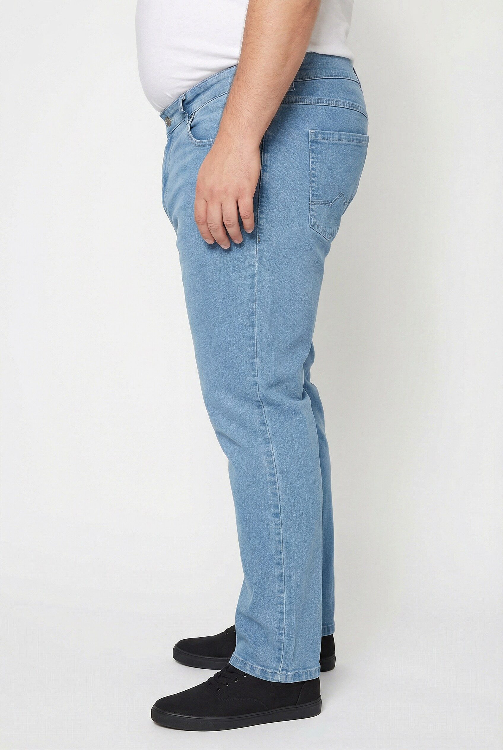Men Plus 5-Pocket-Jeans Jeans FLEXLASTIC® Denim. 5-Pocket Straight Fit