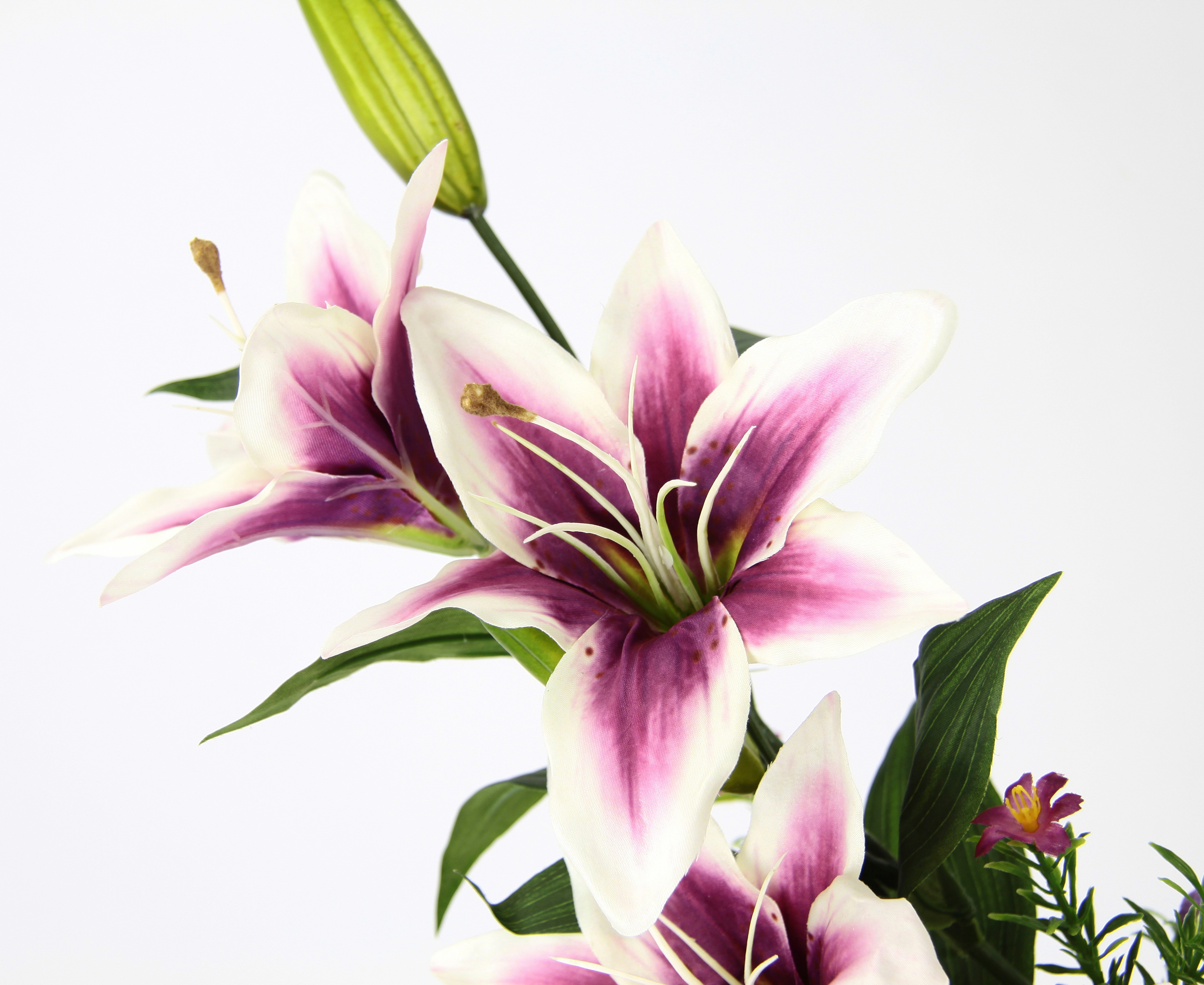 Kunstpflanze Lilien, OTTO home, Höhe 44 cm, Arrangement im Topf – Bild 2 von 3