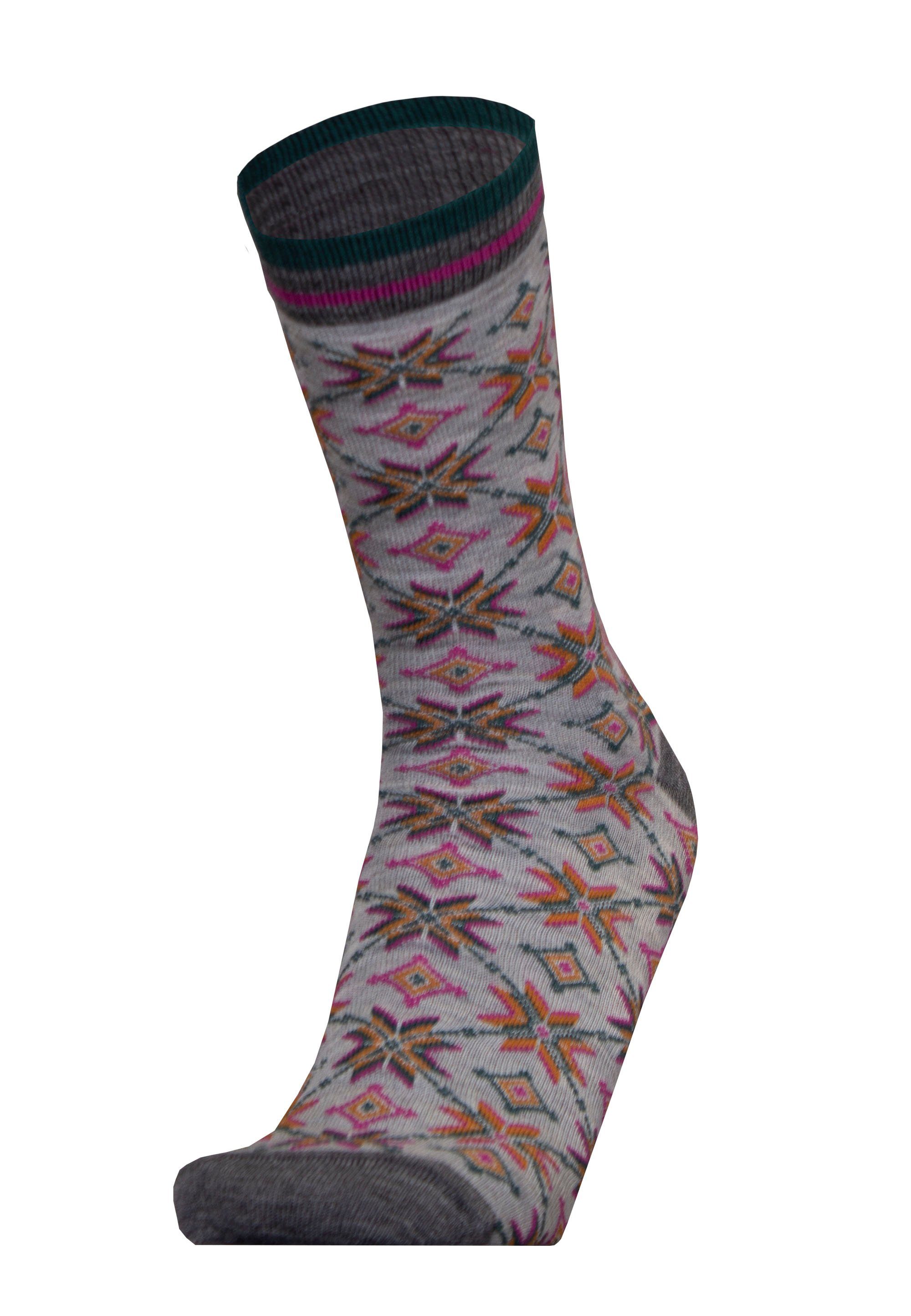 UphillSport Socken AUTUMN STAR (1-Paar) mit tollen Stern-Motiven